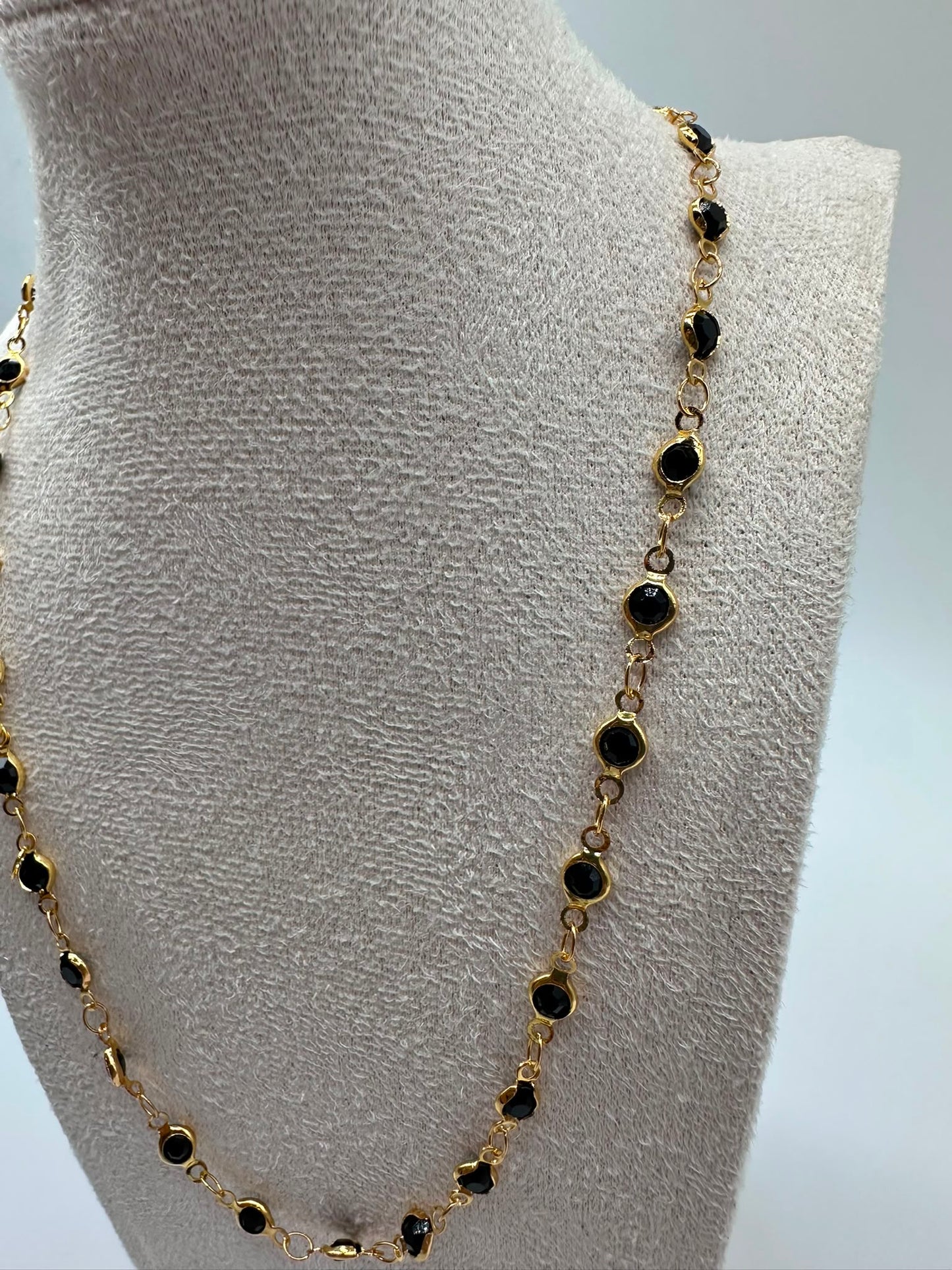 Collana Princess – Catena con Cristalli | Acciaio Inossidabile 40 cm