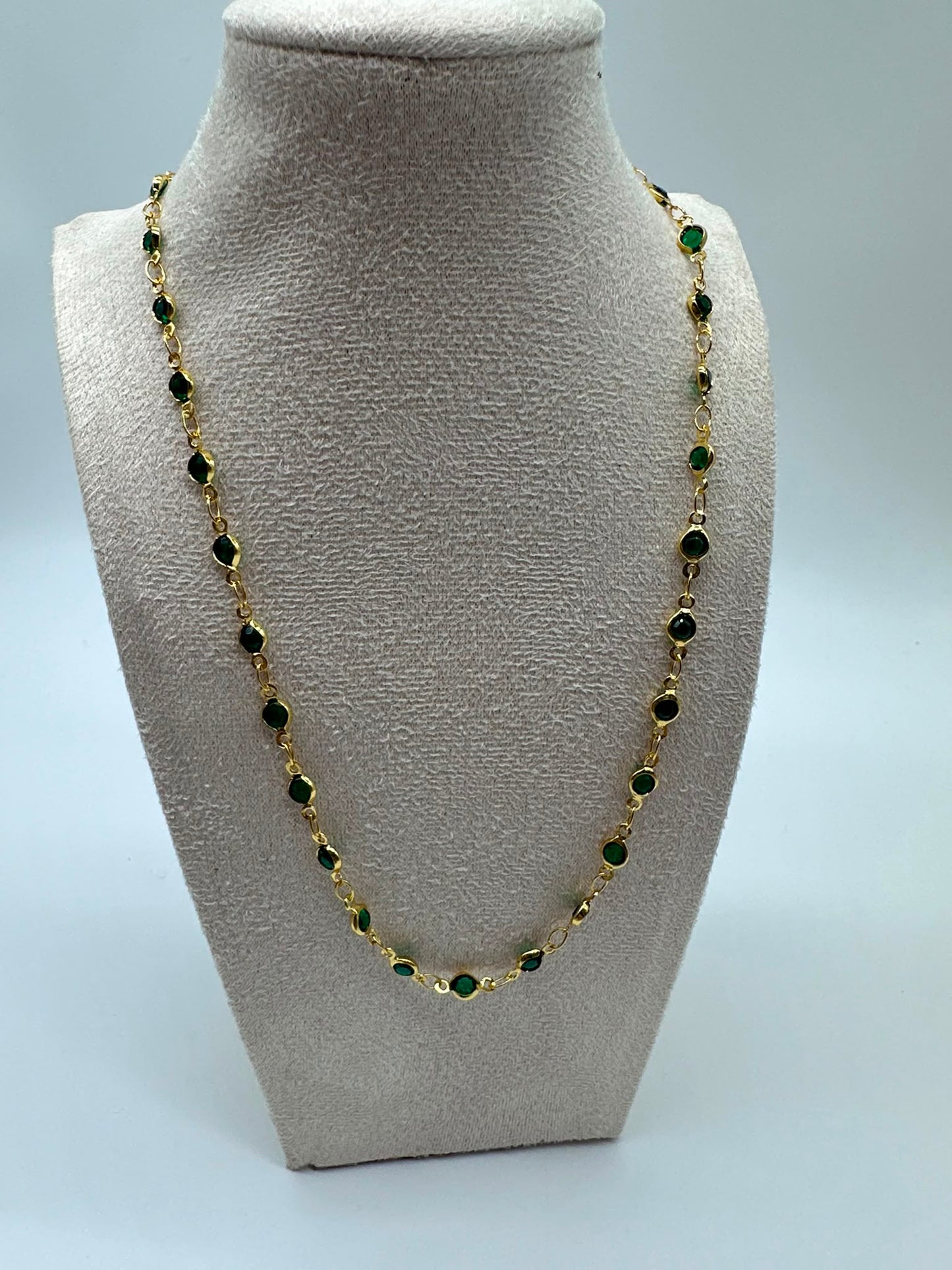 Collana Princess – Catena con Cristalli | Acciaio Inossidabile 40 cm