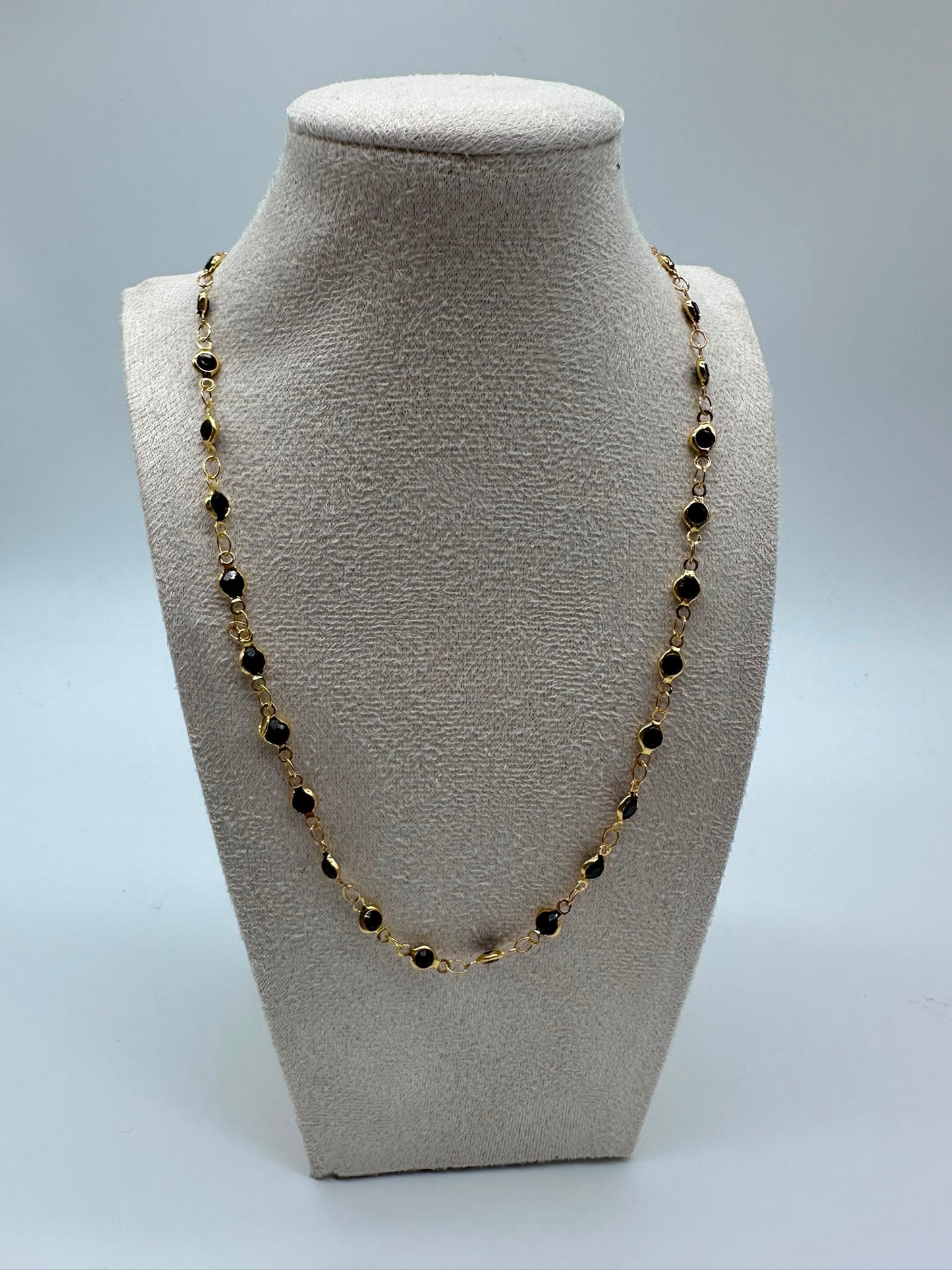 Collana Princess – Catena con Cristalli | Acciaio Inossidabile 40 cm