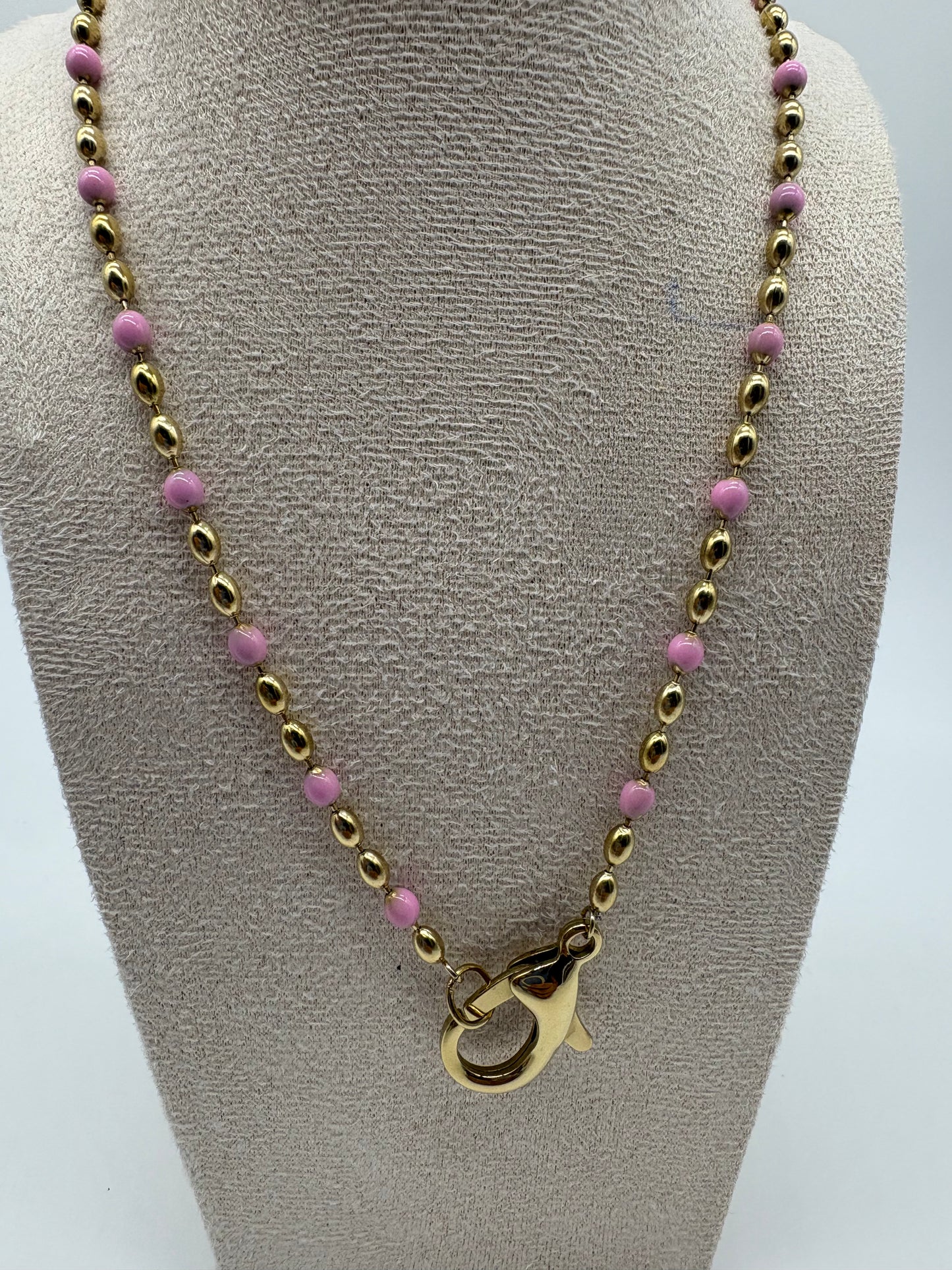 Collana Candy con gancio- acciaio inossidabile