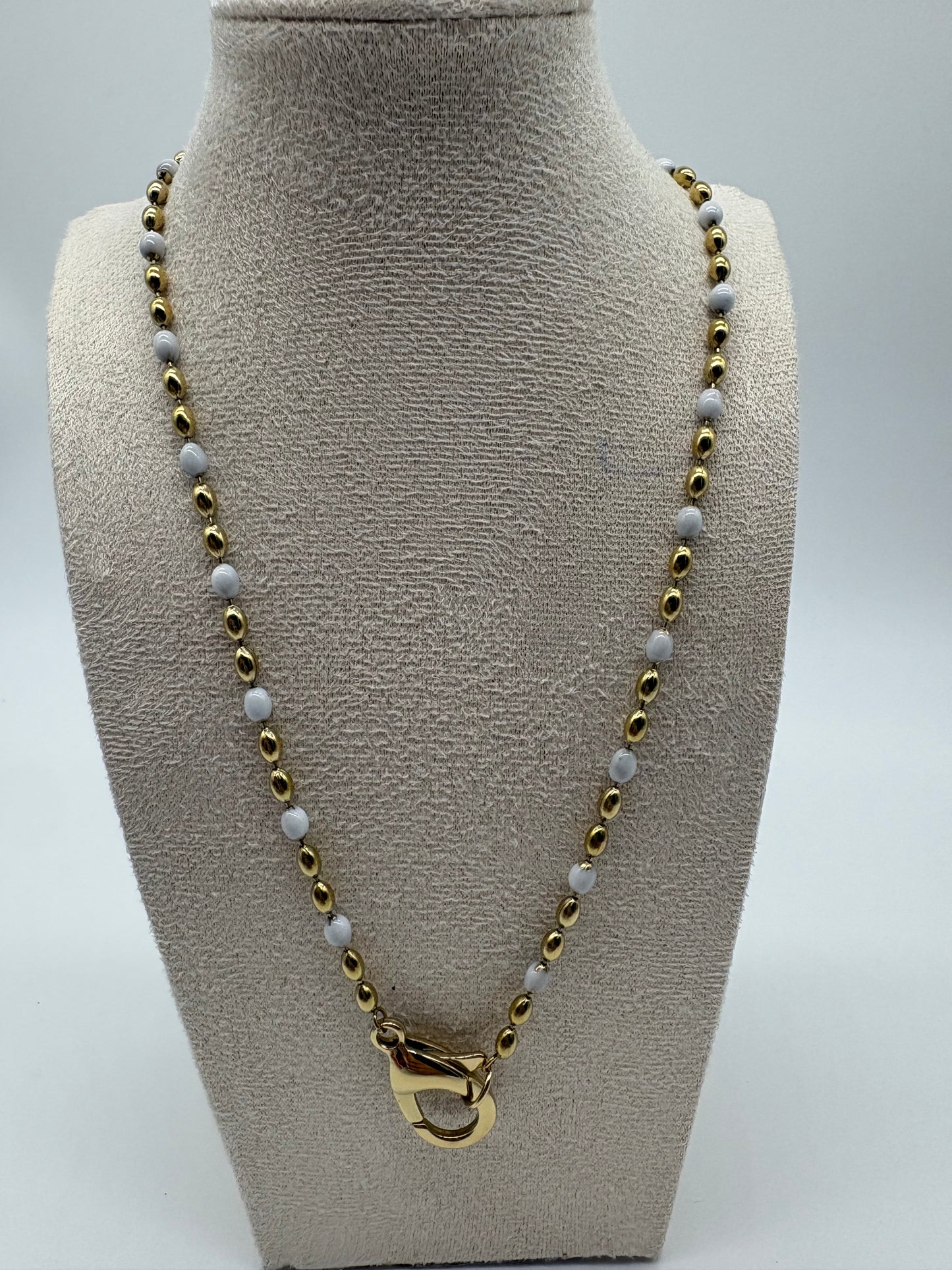 Collana Candy con gancio- acciaio inossidabile