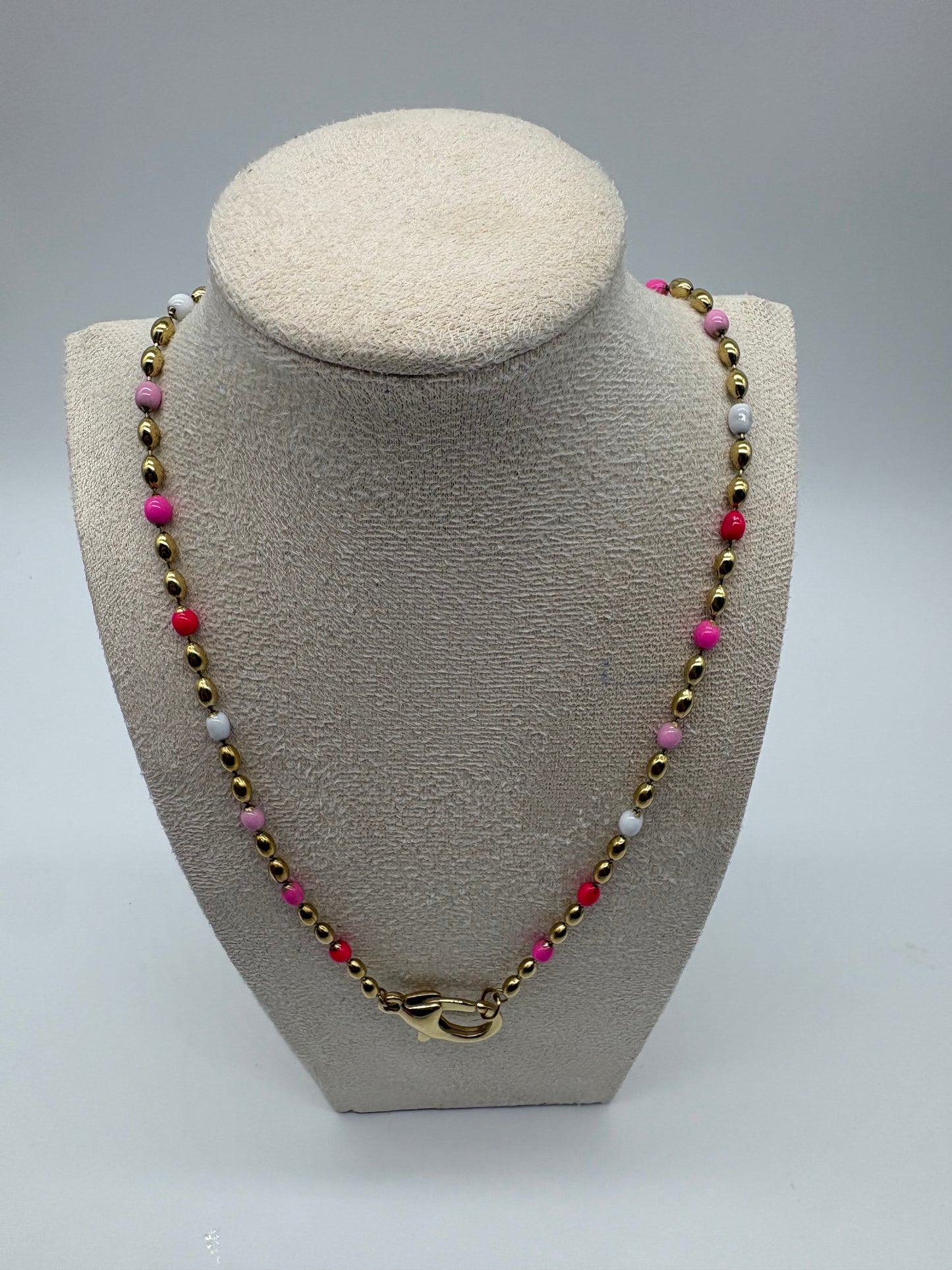 Collana Candy con gancio- acciaio inossidabile