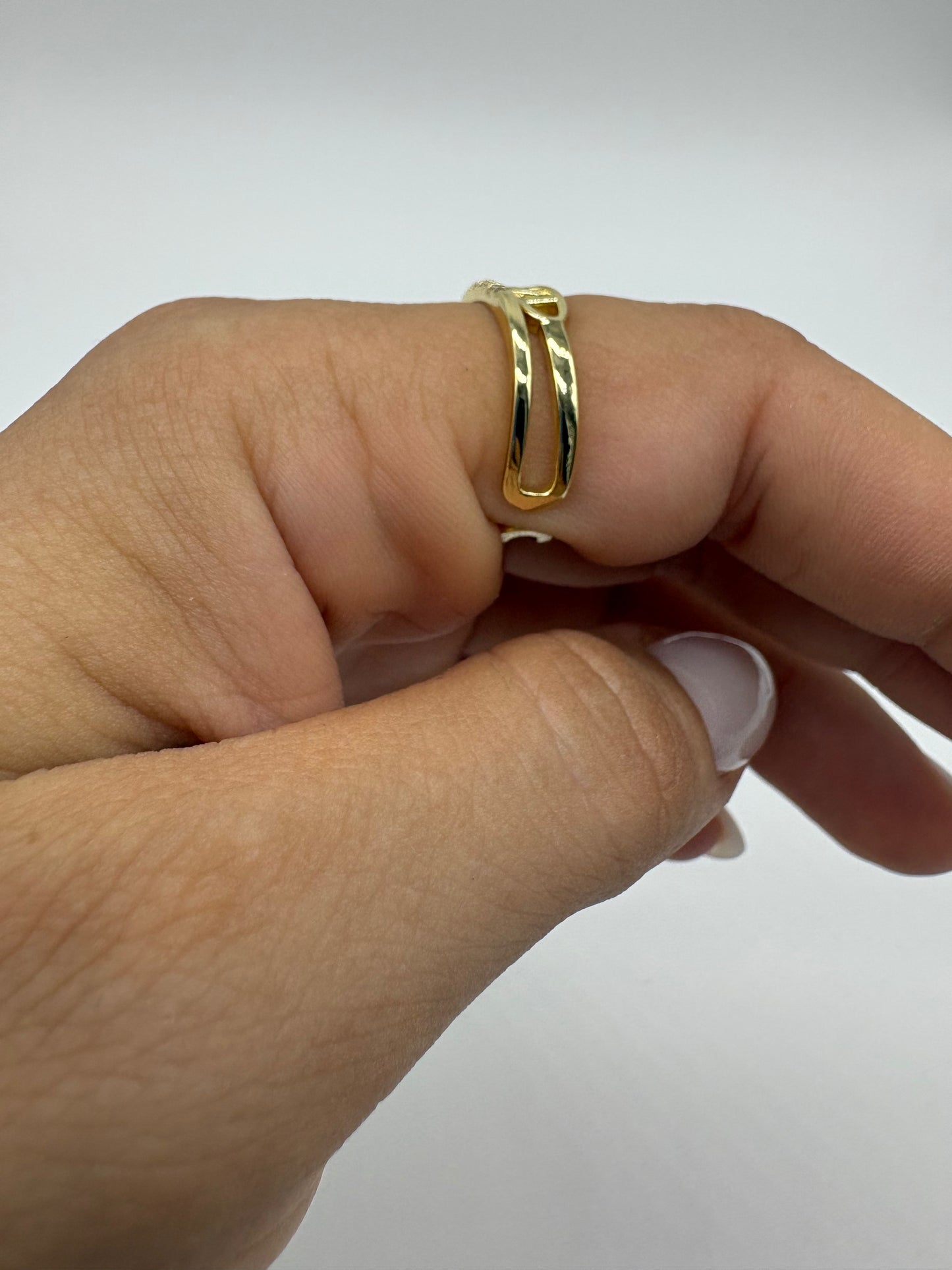 Anello a fascia - Acciaio + ottone