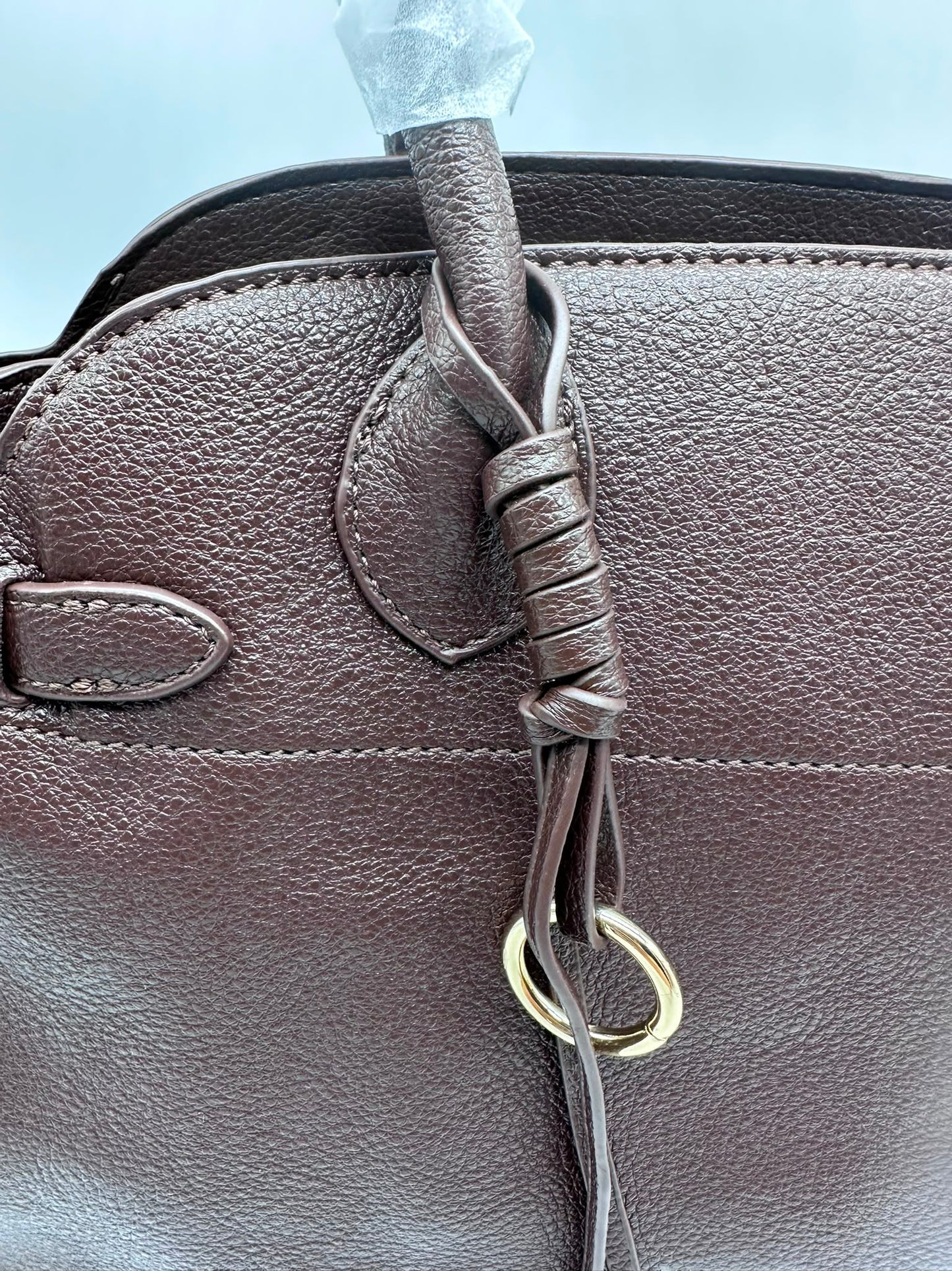 Borsa a bauletto in similpelle marrone - DR-CLYDE SHOP ONLINE