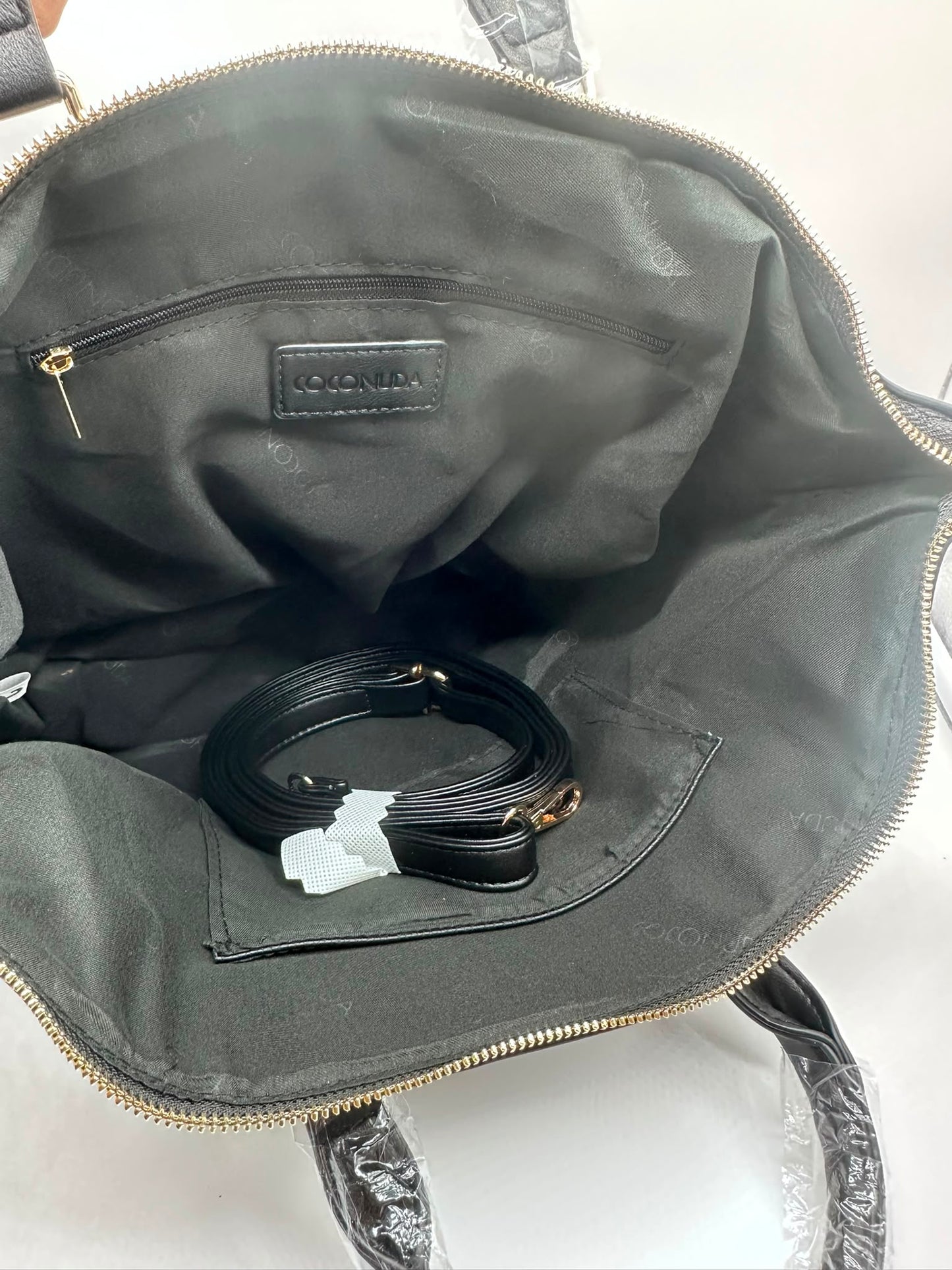 Borsa a bauletto in similpelle marrone - DR-CLYDE SHOP ONLINE