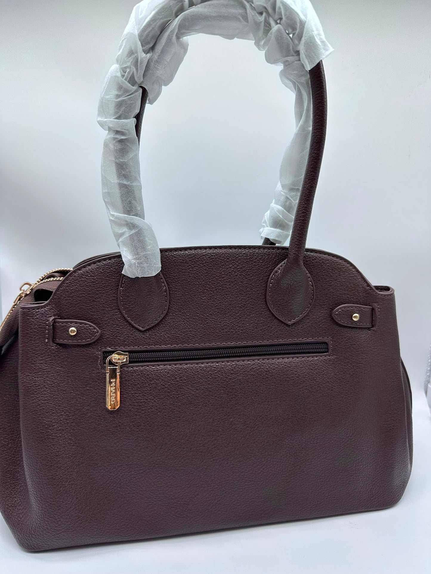 Borsa a bauletto in similpelle marrone - DR-CLYDE SHOP ONLINE