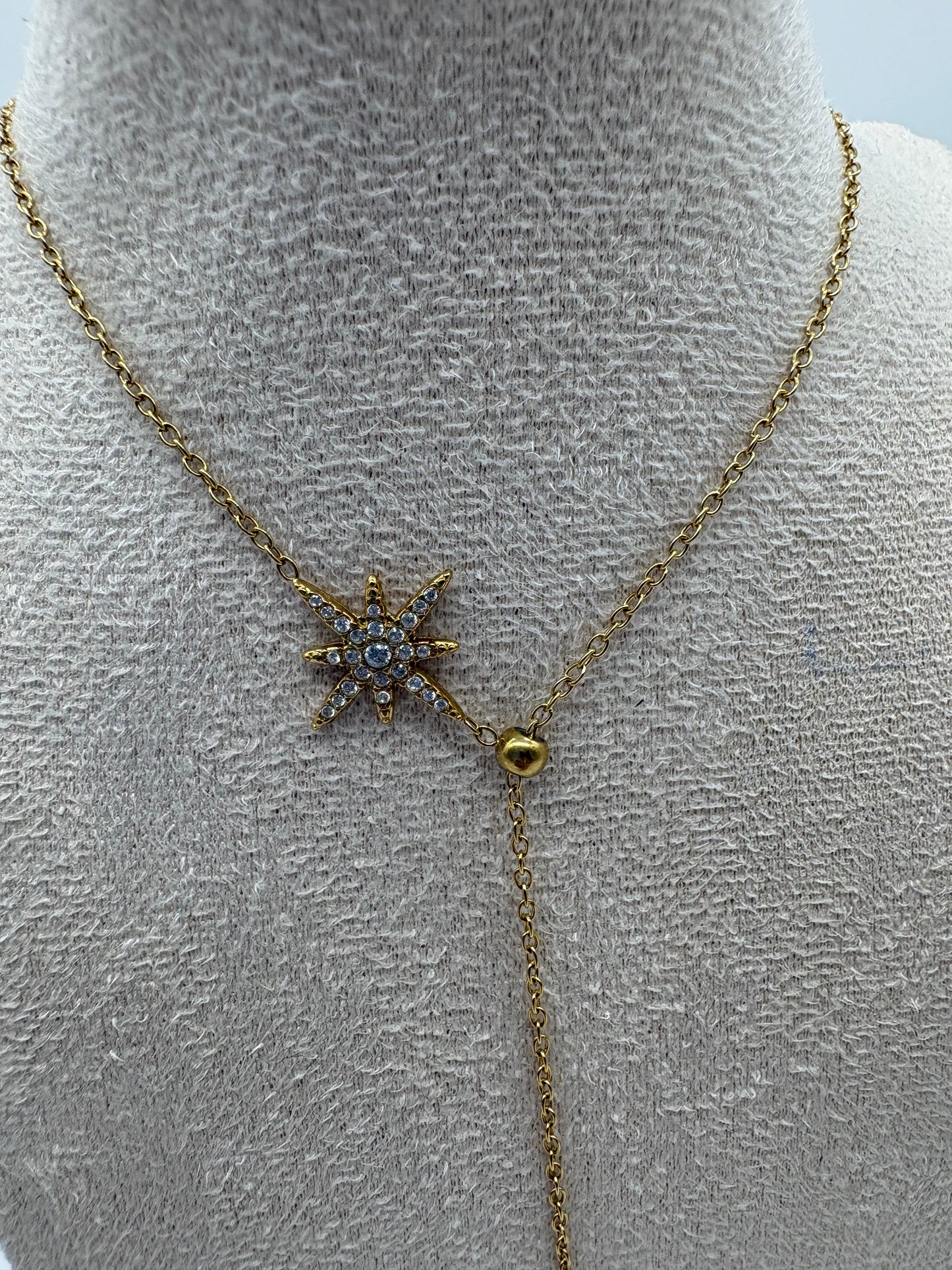 Collana modello Y con stelle - Acciaio Inox | DR-CLYDE SHOP ONLINE