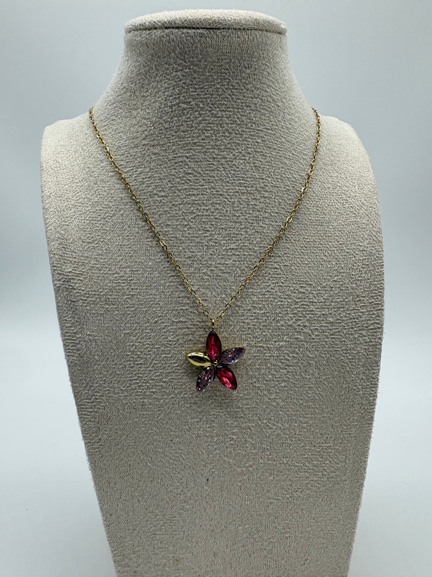 Collana Flower in acciaio - DR-CLYDE SHOP ONLINE