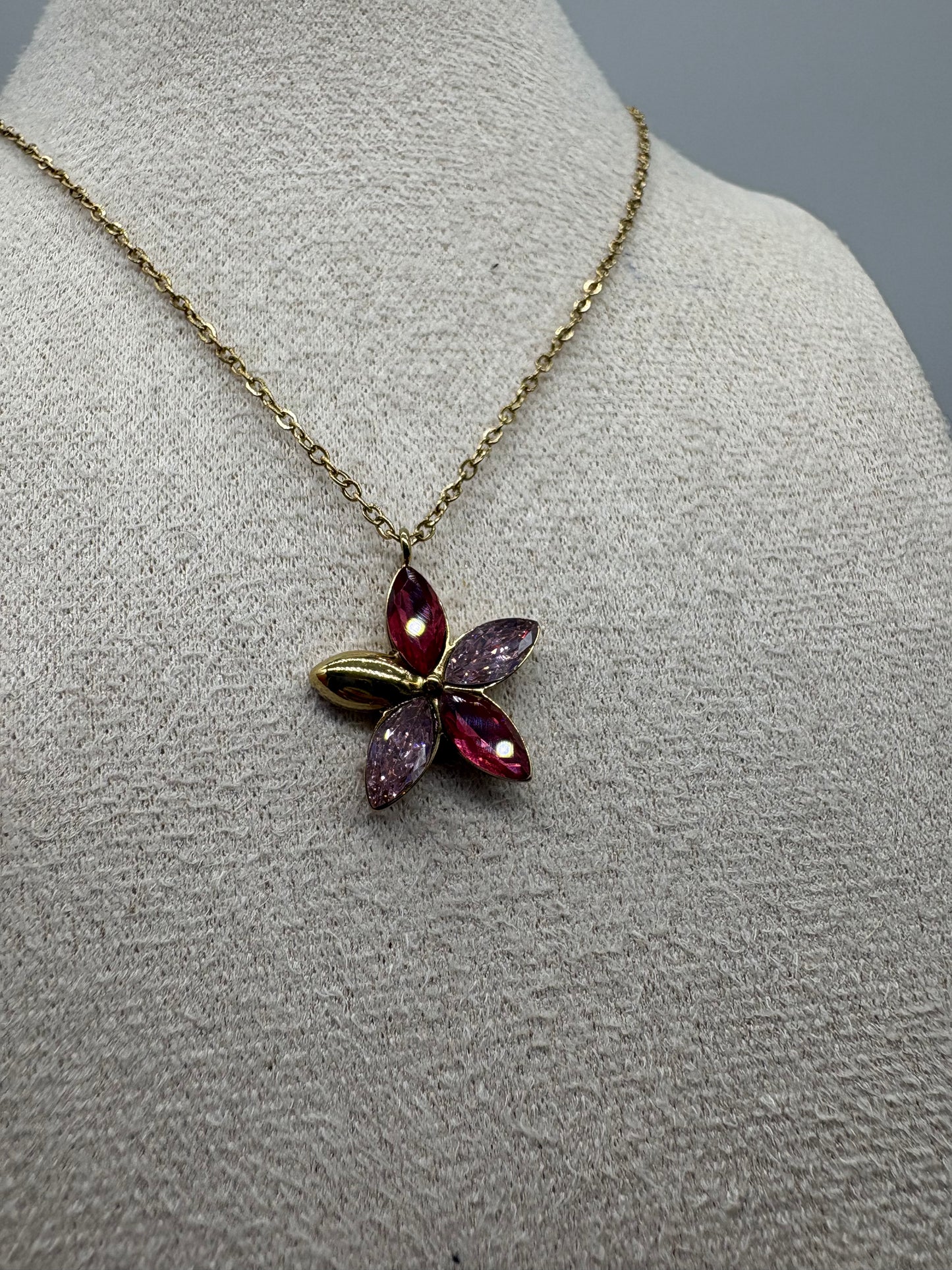 Collana Flower in acciaio - DR-CLYDE SHOP ONLINE