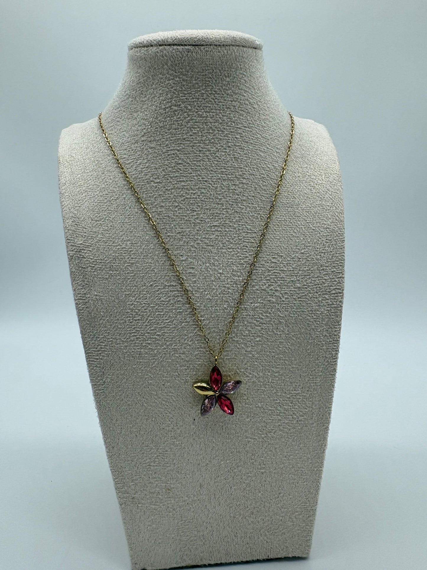 Collana Flower in acciaio - DR-CLYDE SHOP ONLINE