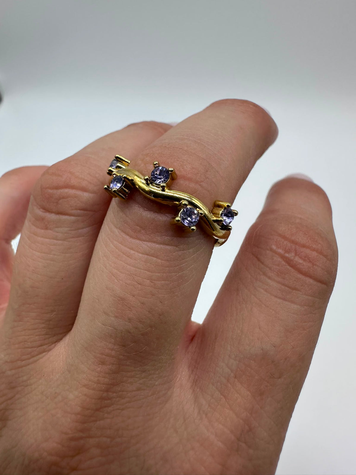 Anello Intreccio con Strass Acciaio Inossidabile - DR-CLYDE SHOP ONLINE