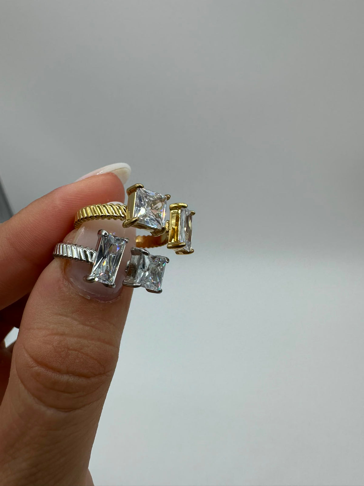 Anello Gemme Preziose Acciaio Inossidabile- DR-CLYDE SHOP ONLINE
