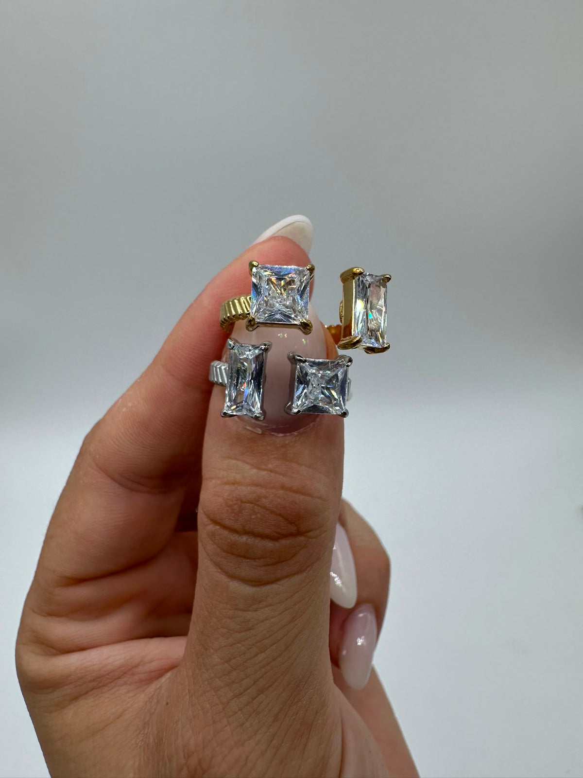 Anello Gemme Preziose Acciaio Inossidabile- DR-CLYDE SHOP ONLINE