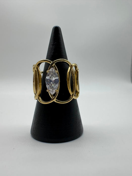 Anello Catena con punto Luce Acciaio Inossidabile - DR-CLYDE SHOP ONLINE