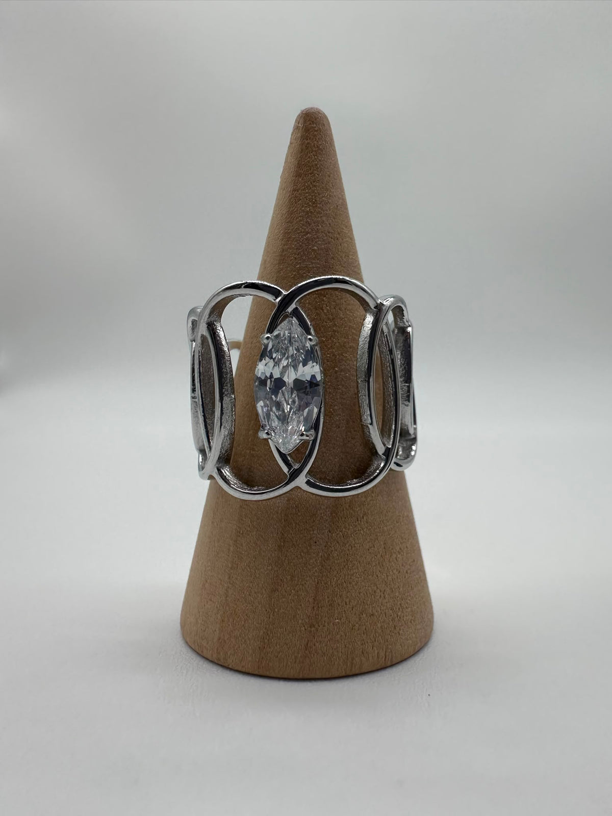 Anello Catena con punto Luce Acciaio Inossidabile - DR-CLYDE SHOP ONLINE