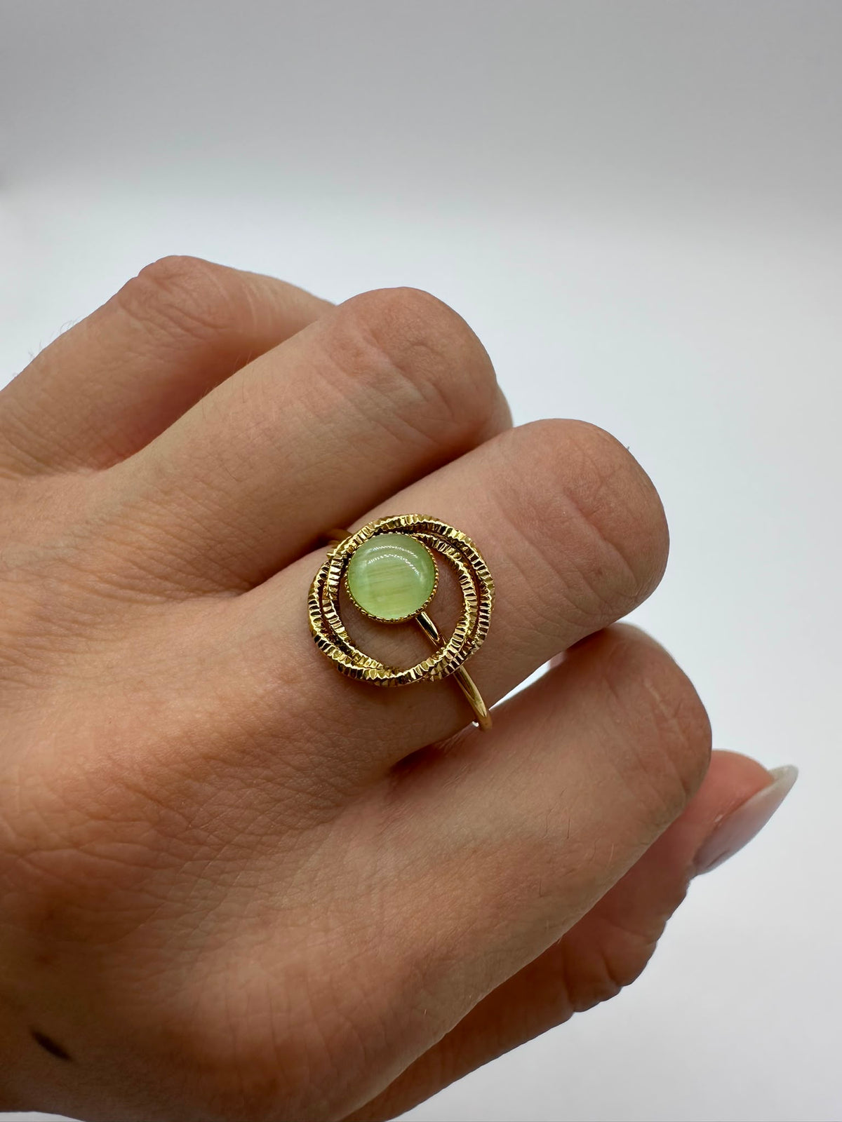 Anello Moon Green Acciaio Inossidabile - DR-CLYDE SHOP ONLINE
