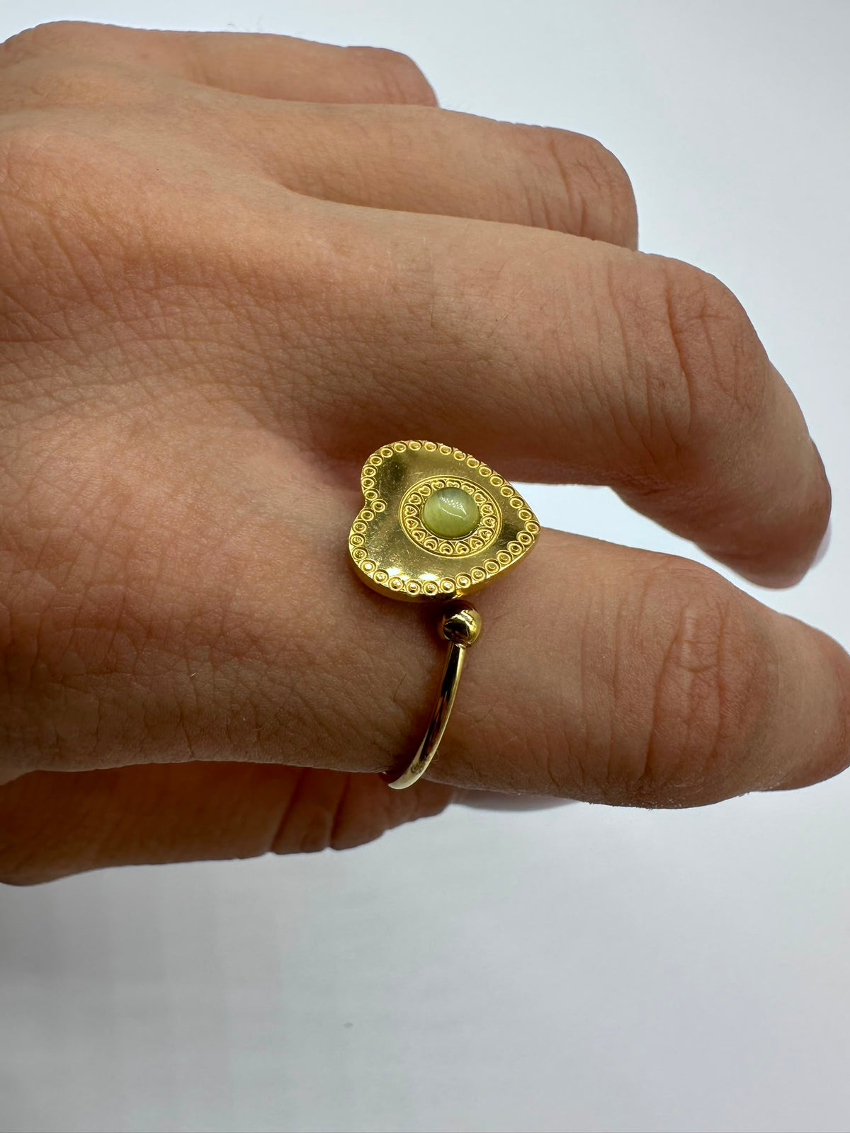 Anello Cuore con Pietra in Acciaio Inossidabile - DR-CLYDE SHOP ONLINE