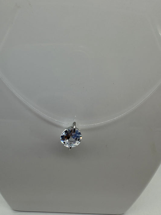 Collana Invisibile Acciaio Inossidabile e Cristallo - DR-CLYDE SHOP ONLINE