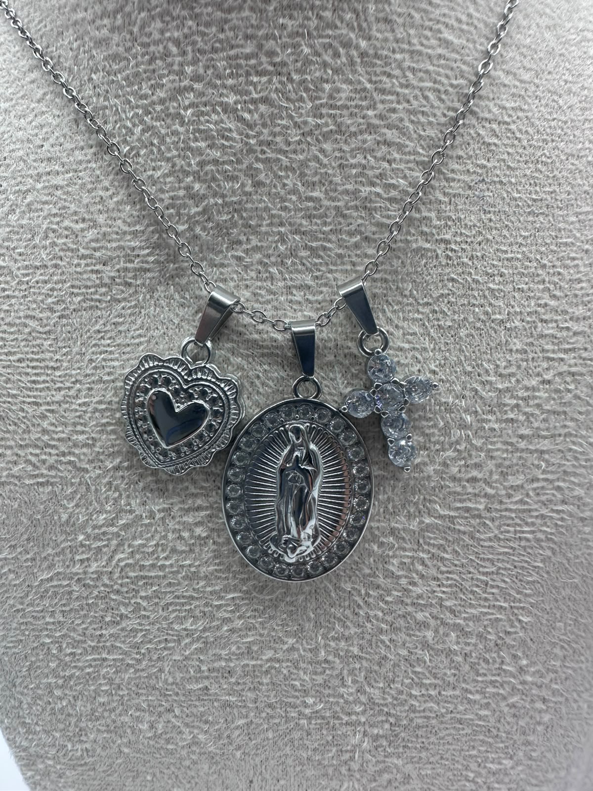 Collana con 3 Charms In Acciaio Inossidabile - DR-CLYDE SHOP ONLINE