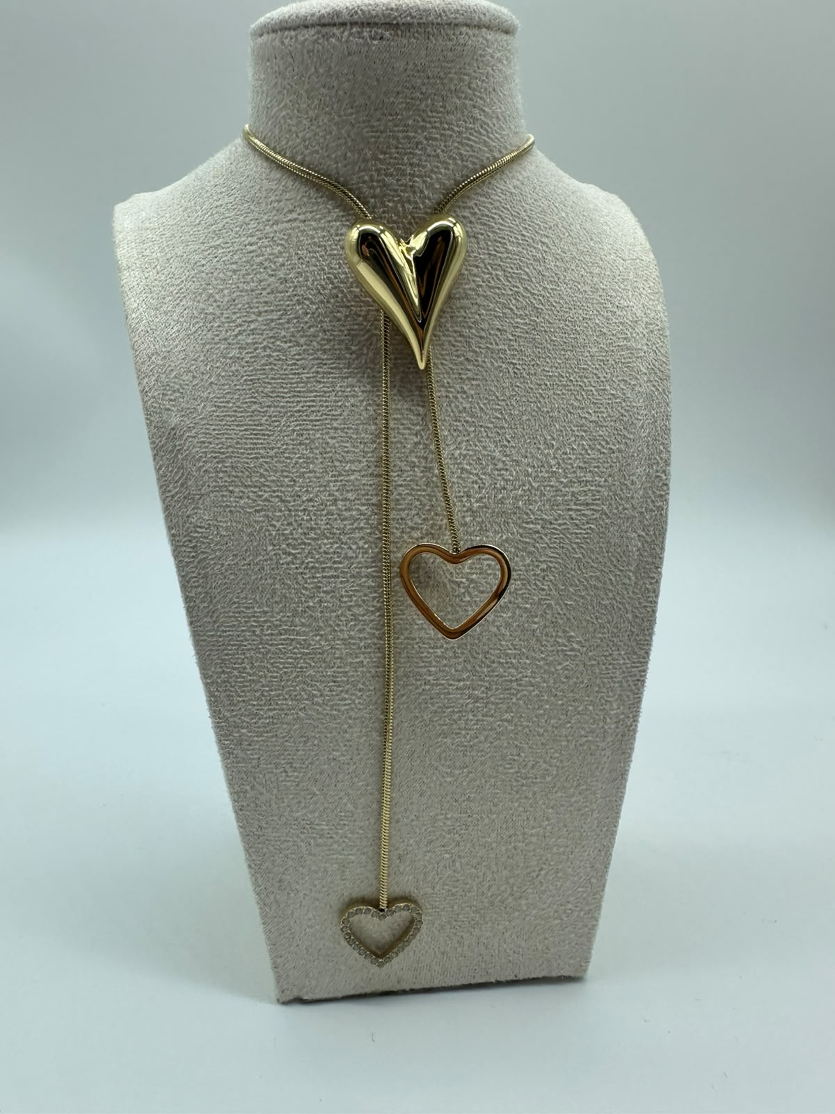 Collana doppio filo Cuori in Acciaio Inossidabile - DR-CLYDE SHOP ONLINE