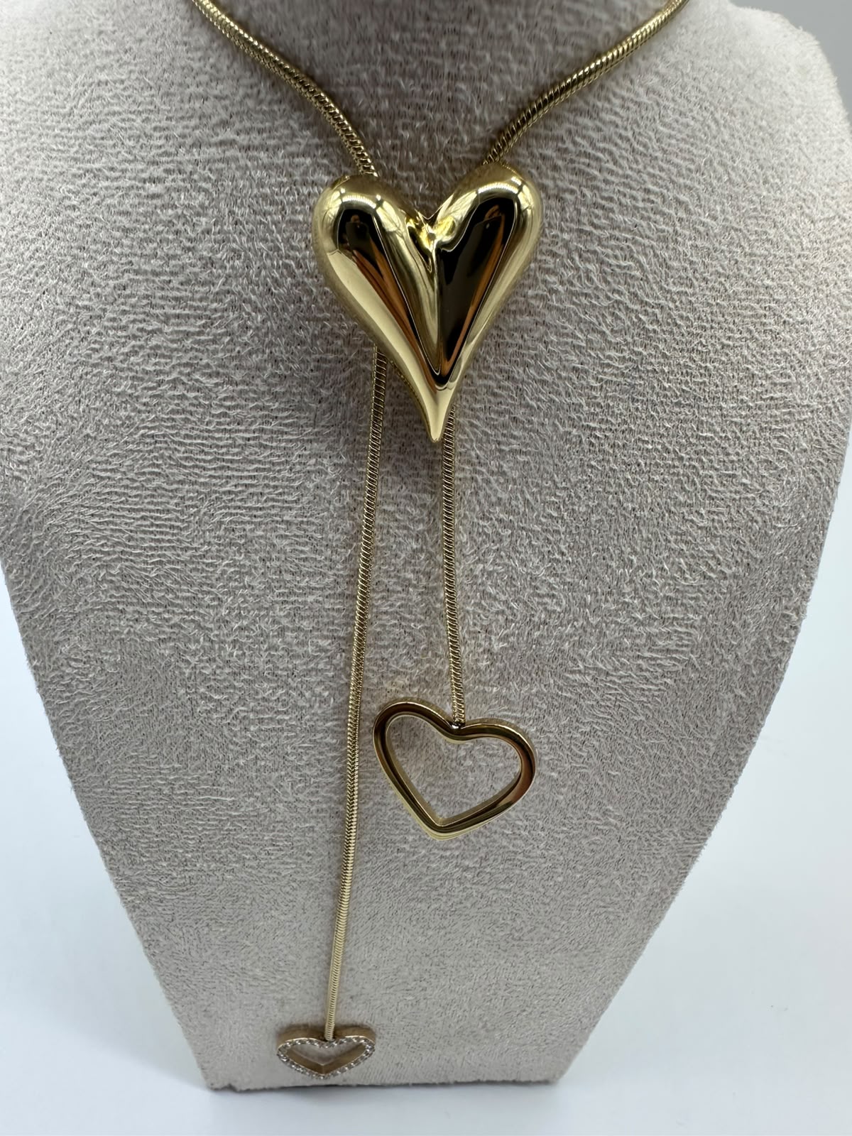 Collana doppio filo Cuori in Acciaio Inossidabile - DR-CLYDE SHOP ONLINE