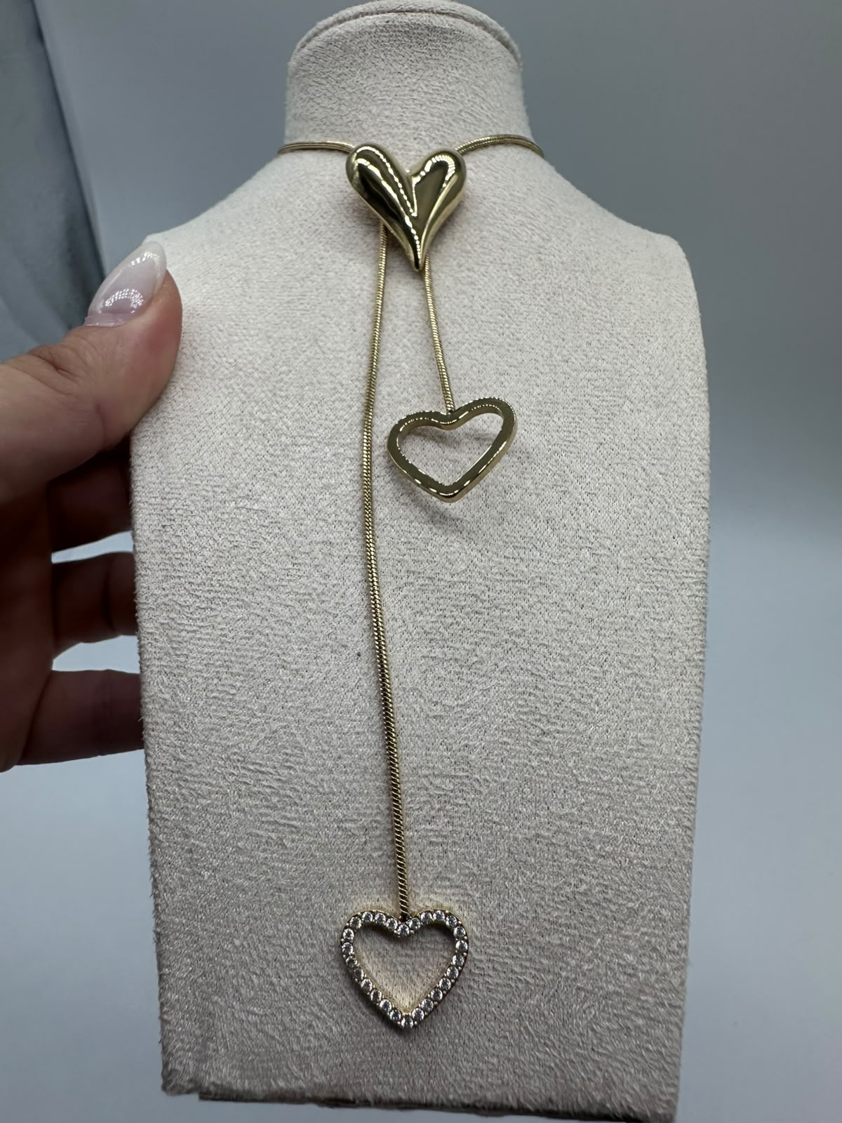 Collana doppio filo Cuori in Acciaio Inossidabile - DR-CLYDE SHOP ONLINE