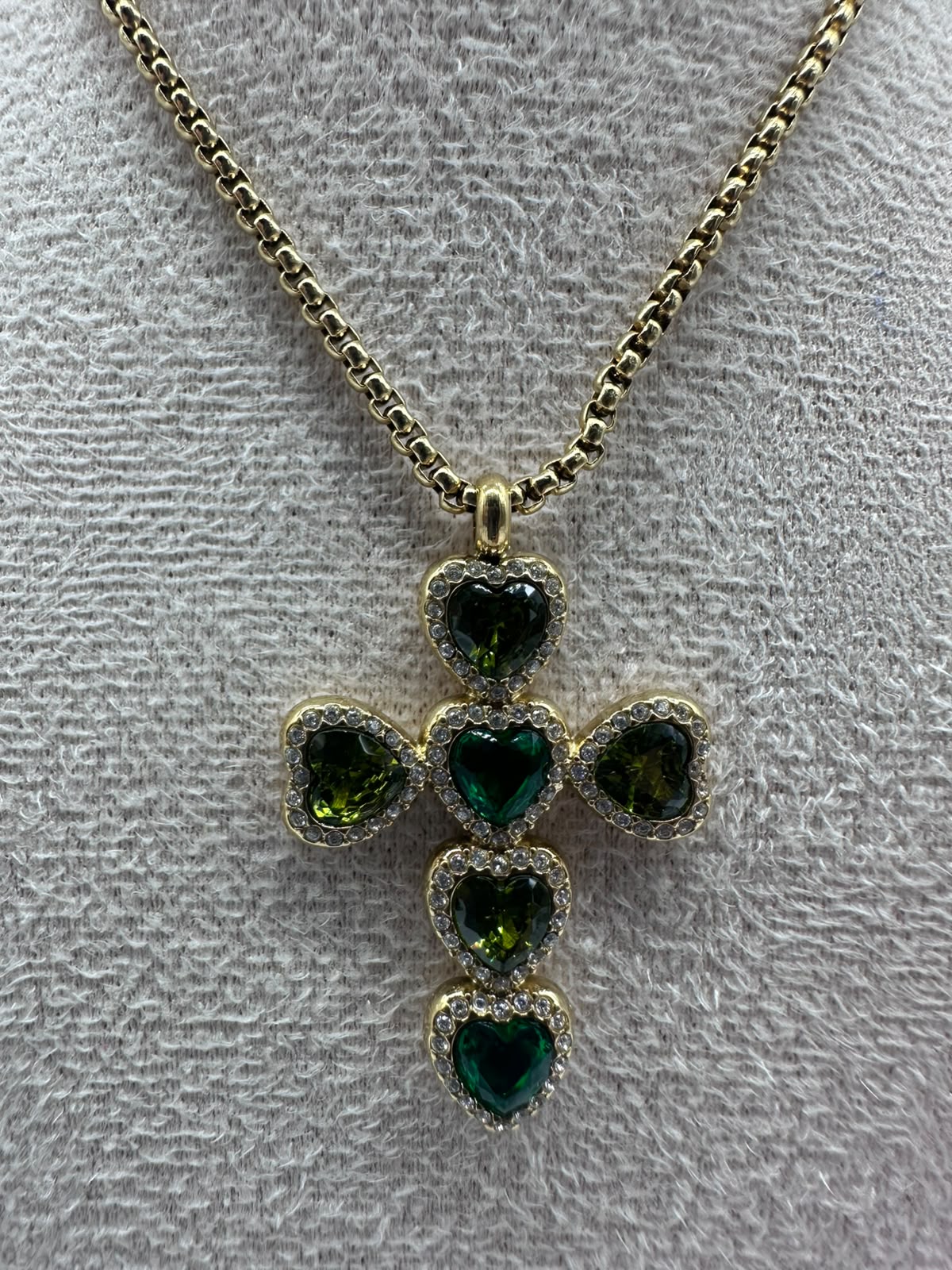 Collana con Crocifisso con pietre colorate Acciaio Inossidabile - DR-CLYDE SHOP ONLINE