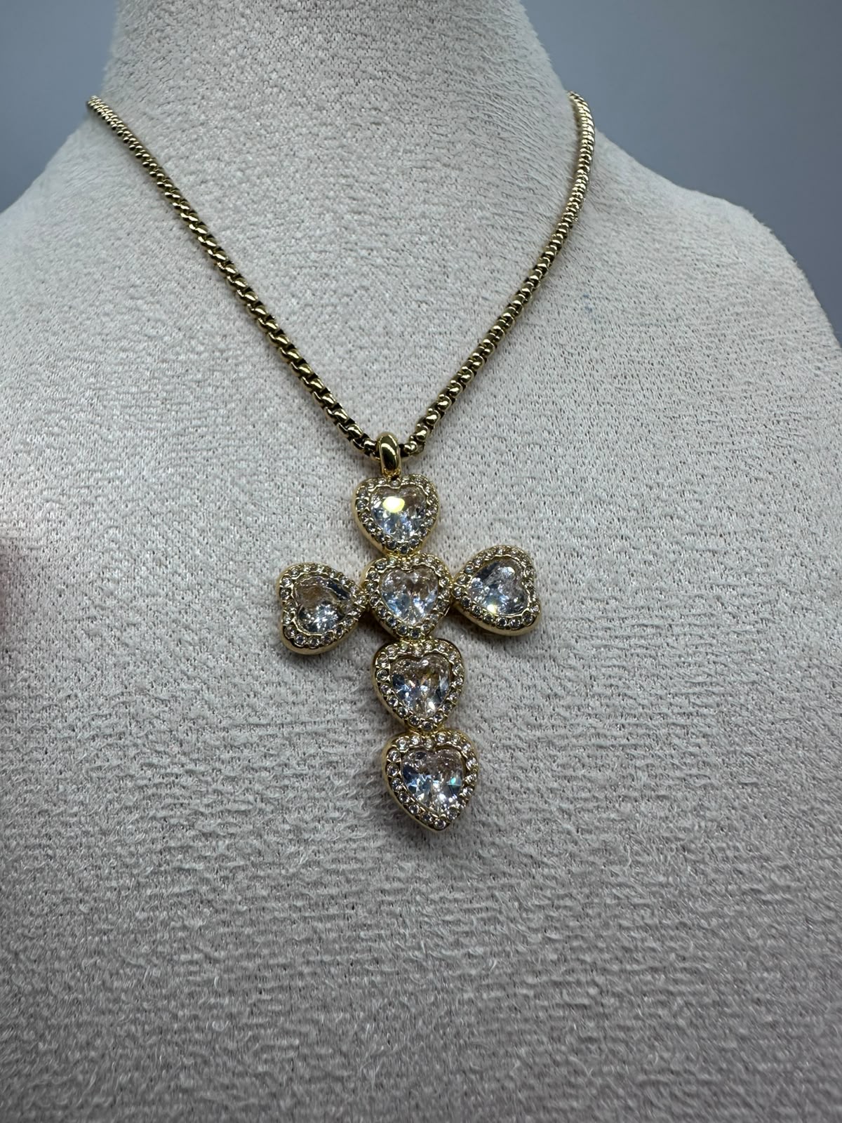Collana con Crocifisso con pietre colorate Acciaio Inossidabile - DR-CLYDE SHOP ONLINE