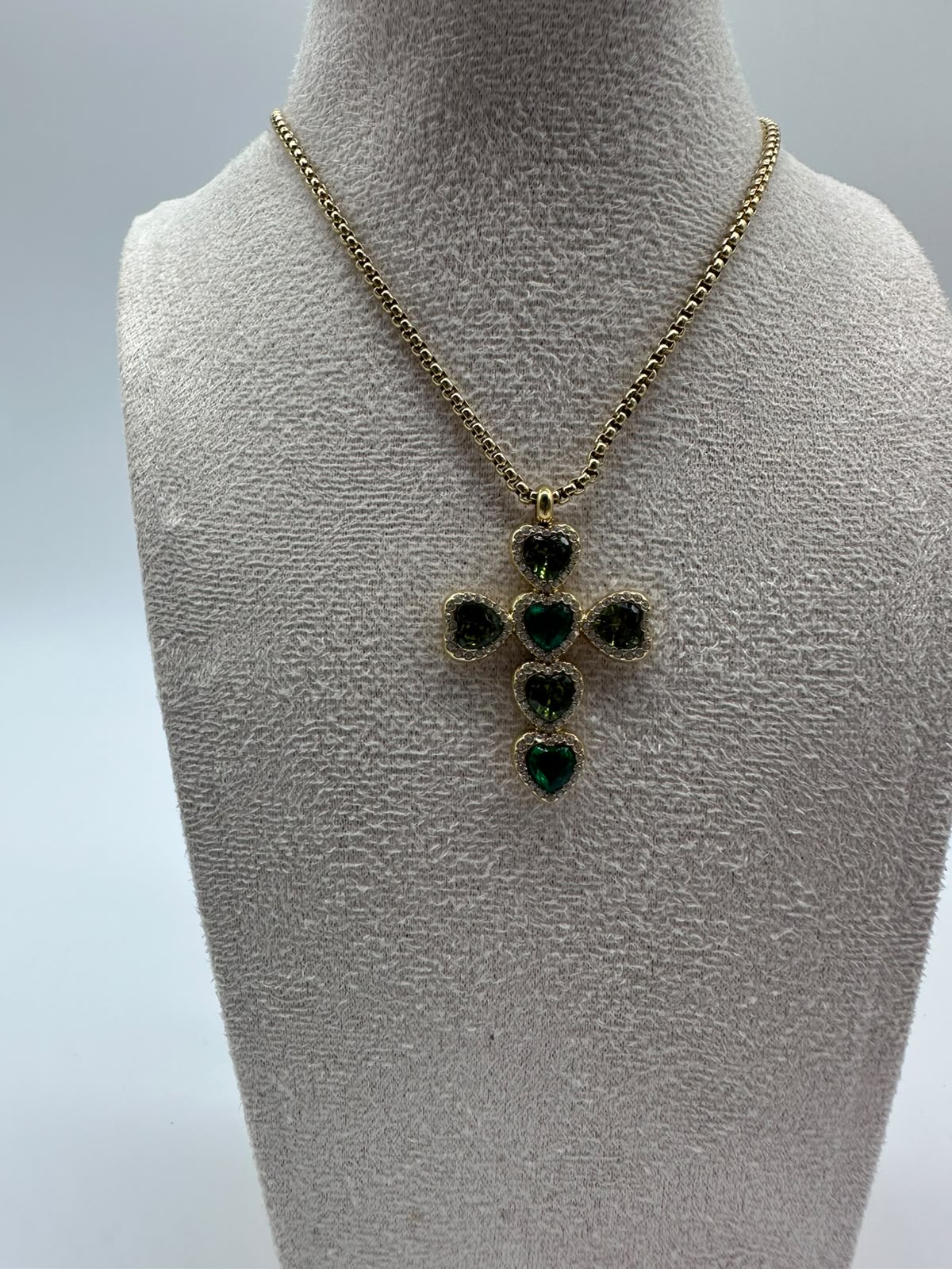 Collana con Crocifisso con pietre colorate Acciaio Inossidabile - DR-CLYDE SHOP ONLINE