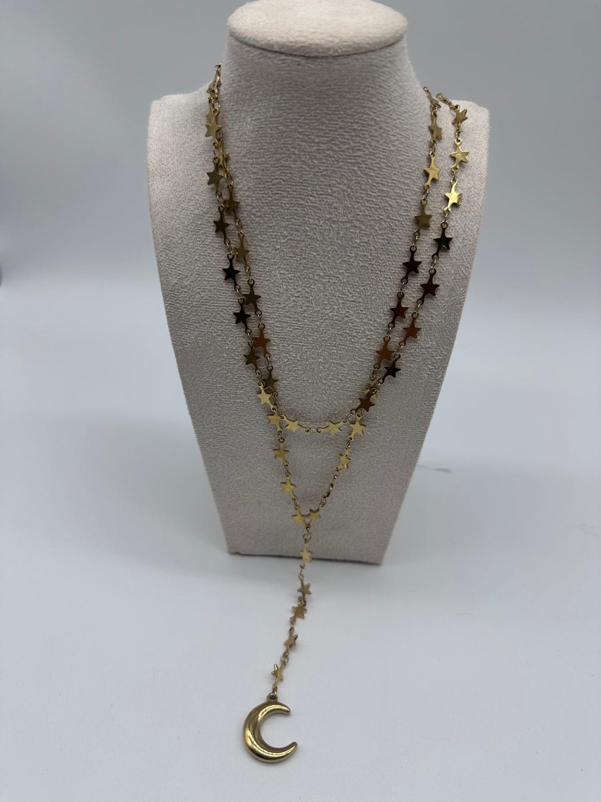 Collana doppio Filo Stelle Acciaio Inossidabile - DR-CLYDE SHOP ONLINE