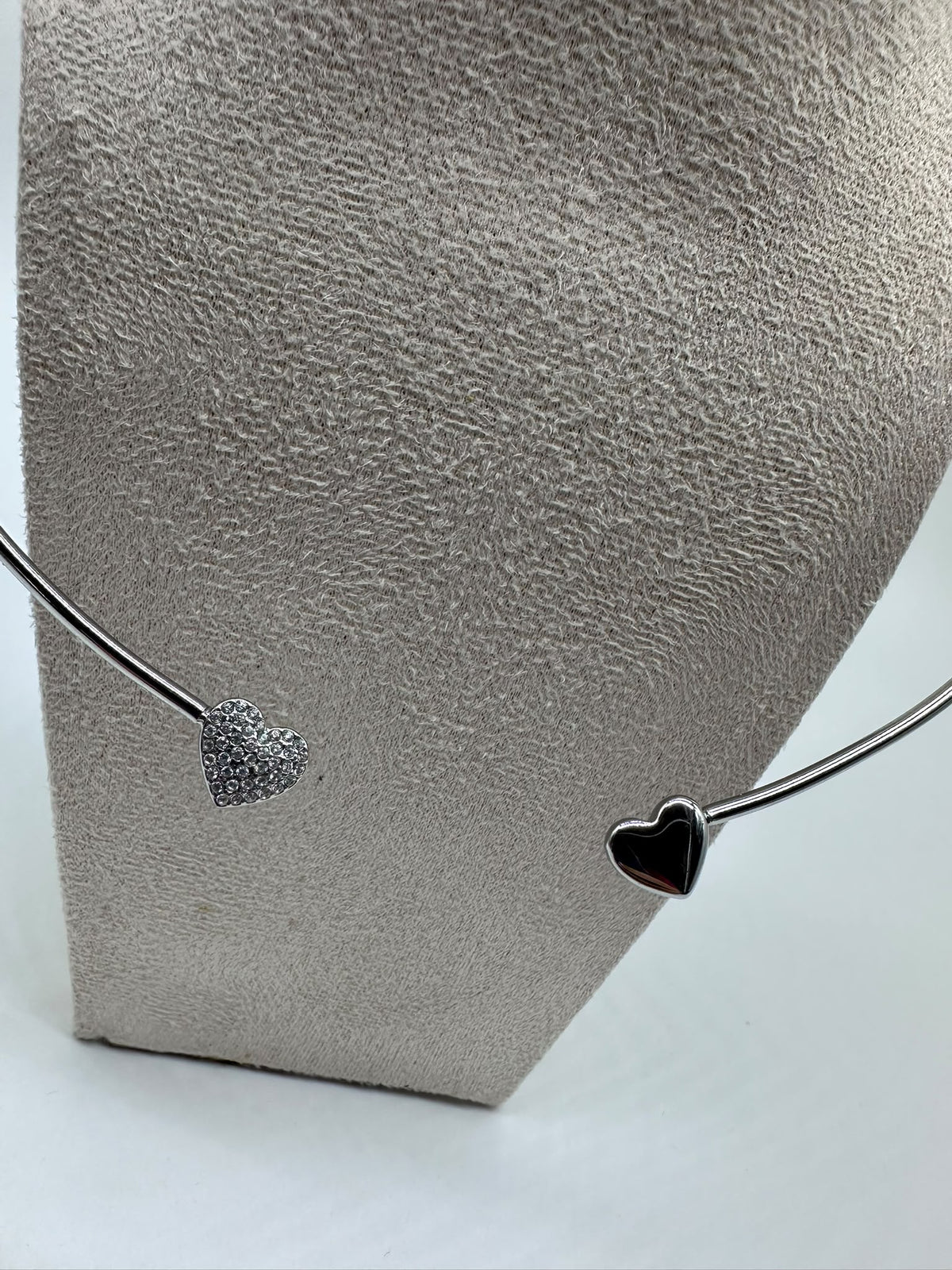 Collana Rigida Cuori in Acciaio Inossidabile - DR-CLYDE SHOP ONLINE