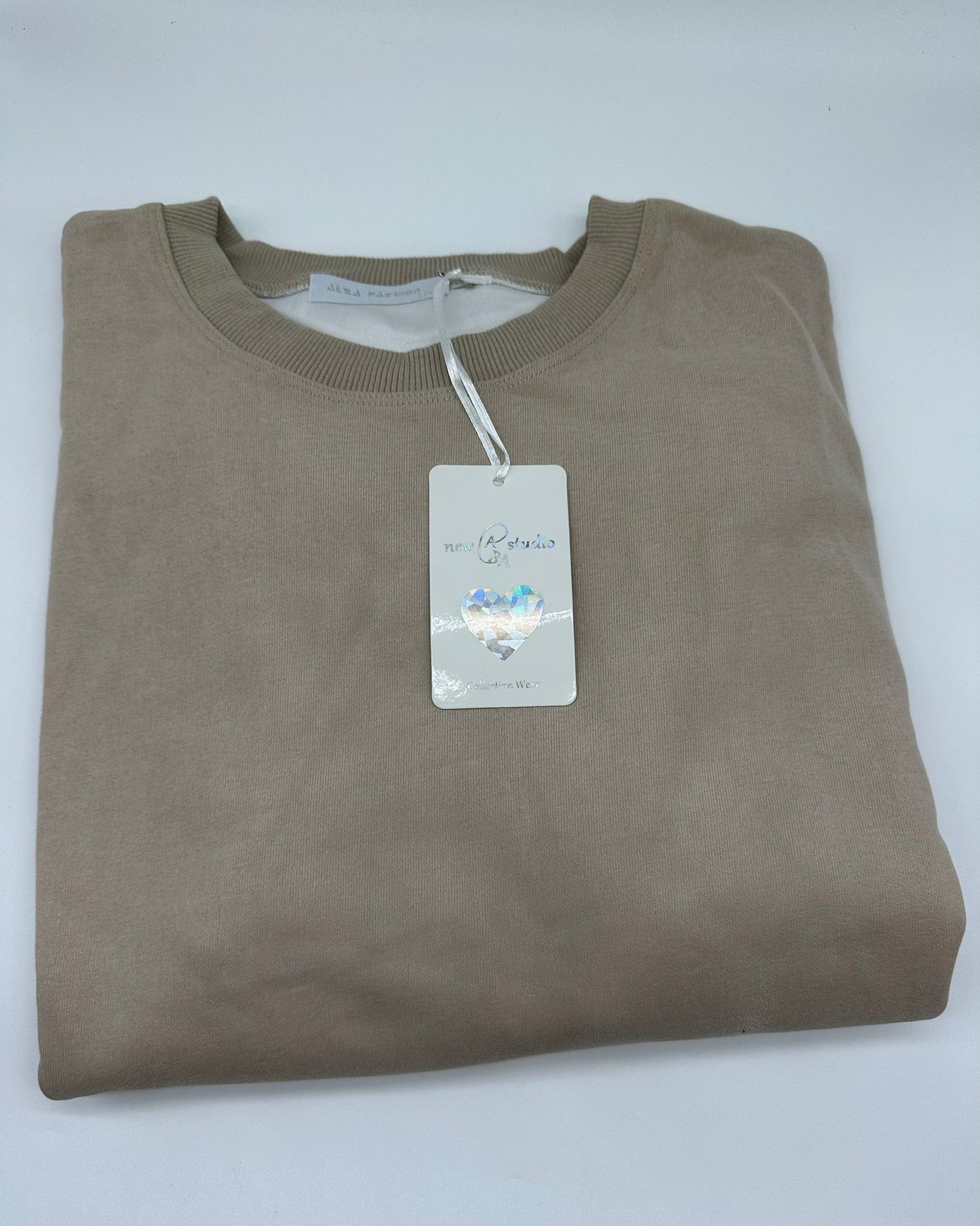 Felpa Cotone Tinta Unita