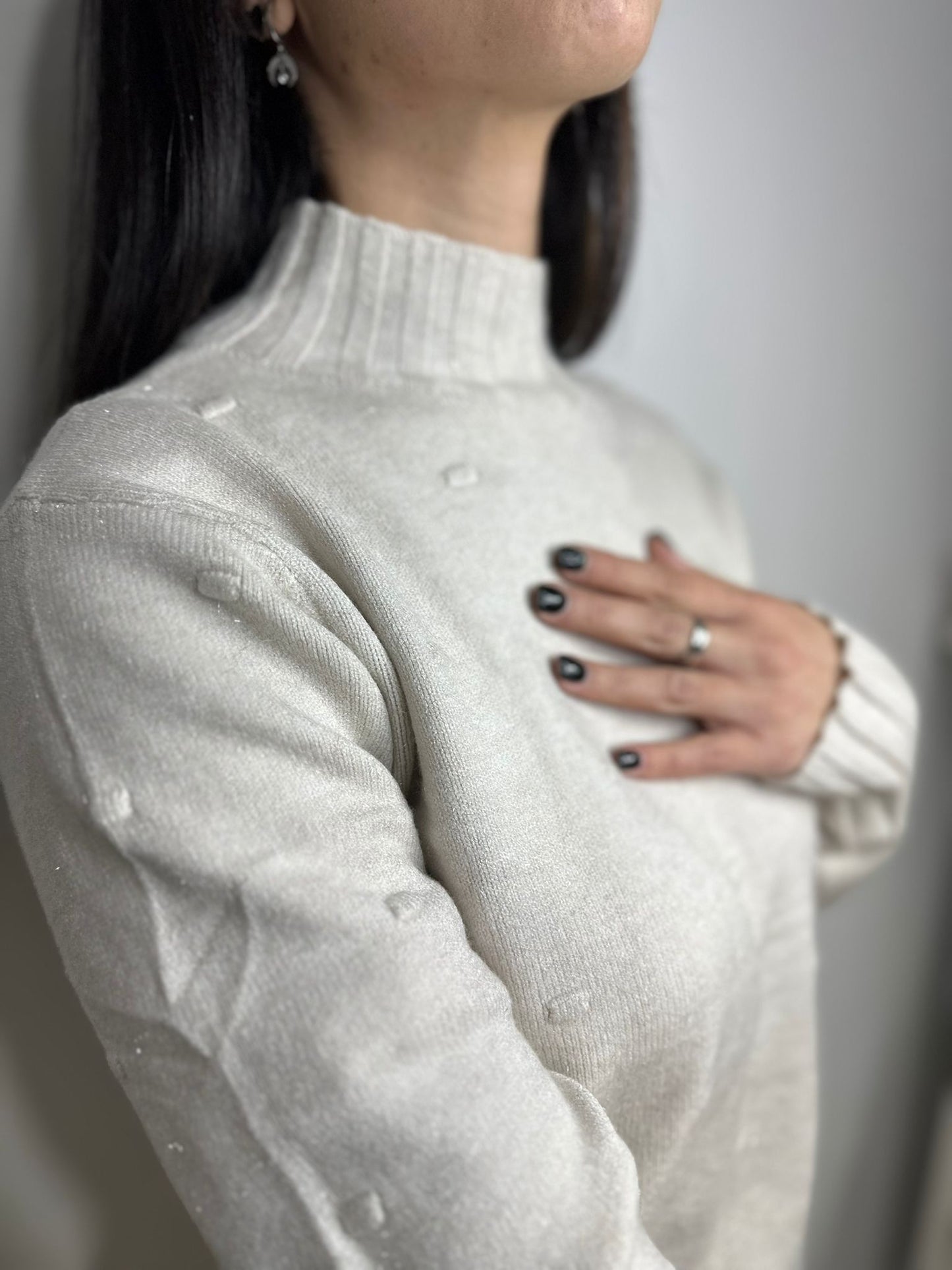 Coordinato Donna in Lana con Lurex - Completo Maglia e Pantalone