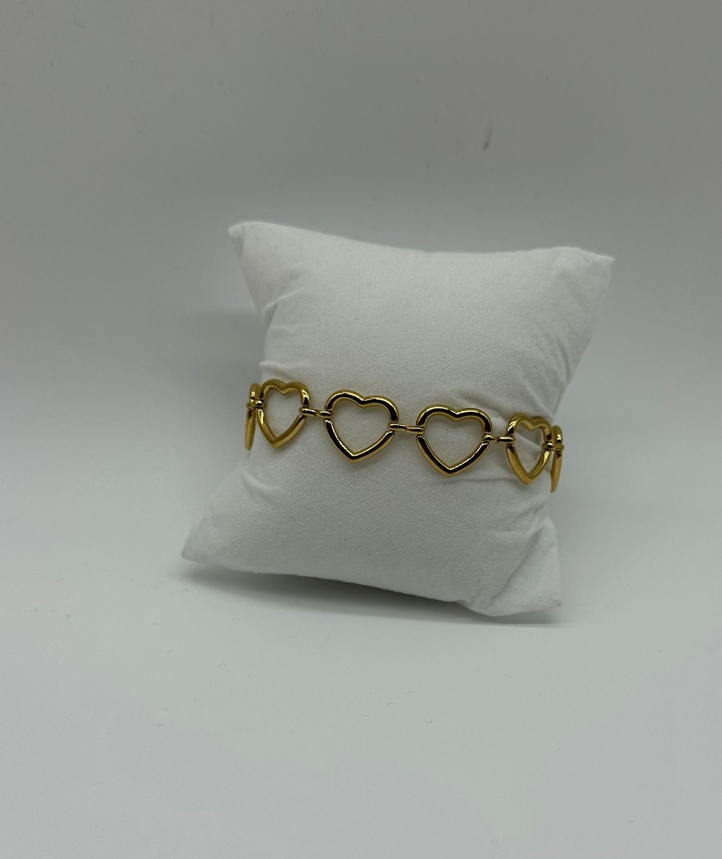 Bracciale Cuori Oro - Acciaio Inossidabile Anallergico