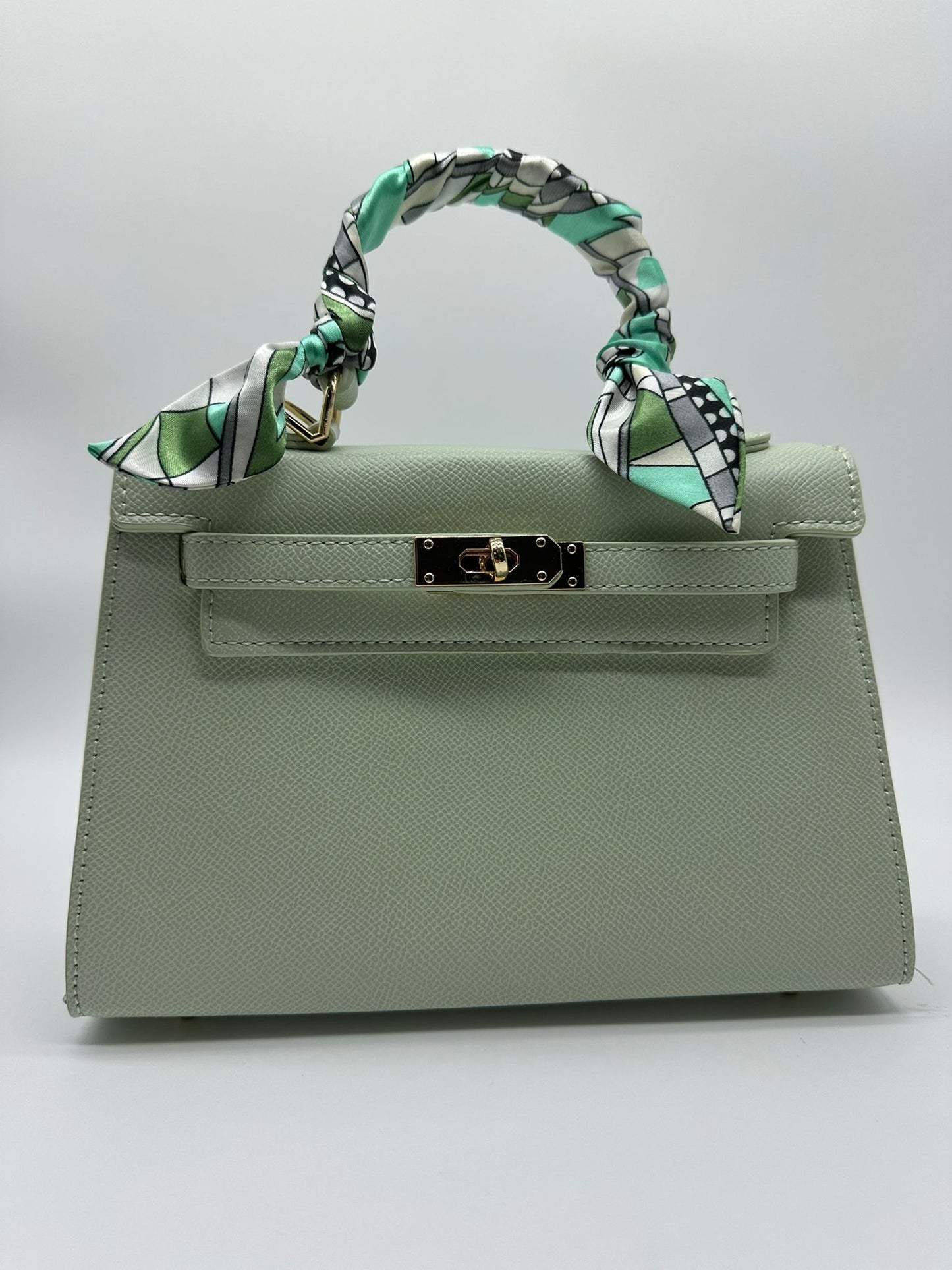 Borsa Clare - Elegante Borsa a Mano in Pelle con Manico Sciarpa