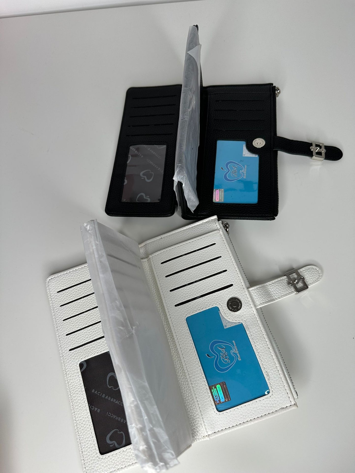 Portafoglio Donna Elegante con Chiusura a Clip