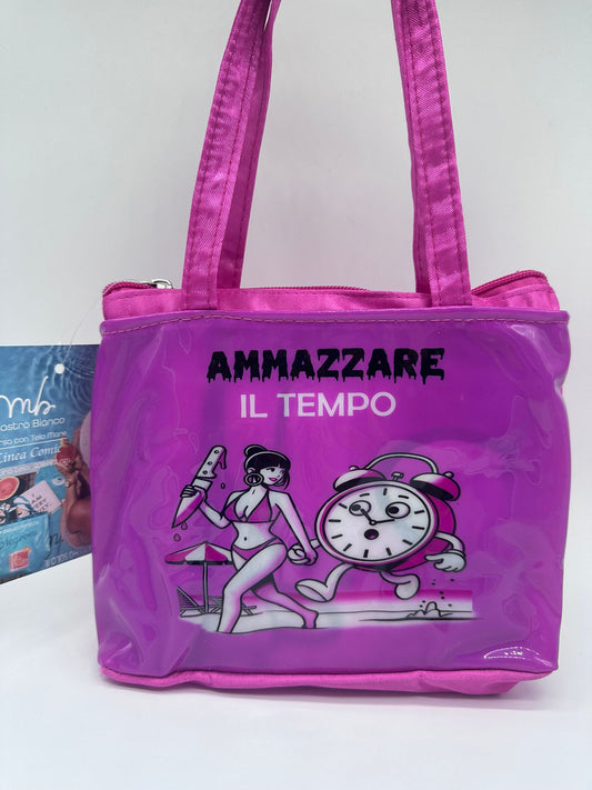 Set Mare Ammazzare il Tempo – Borsetta + Telo Mare 99x120 cm