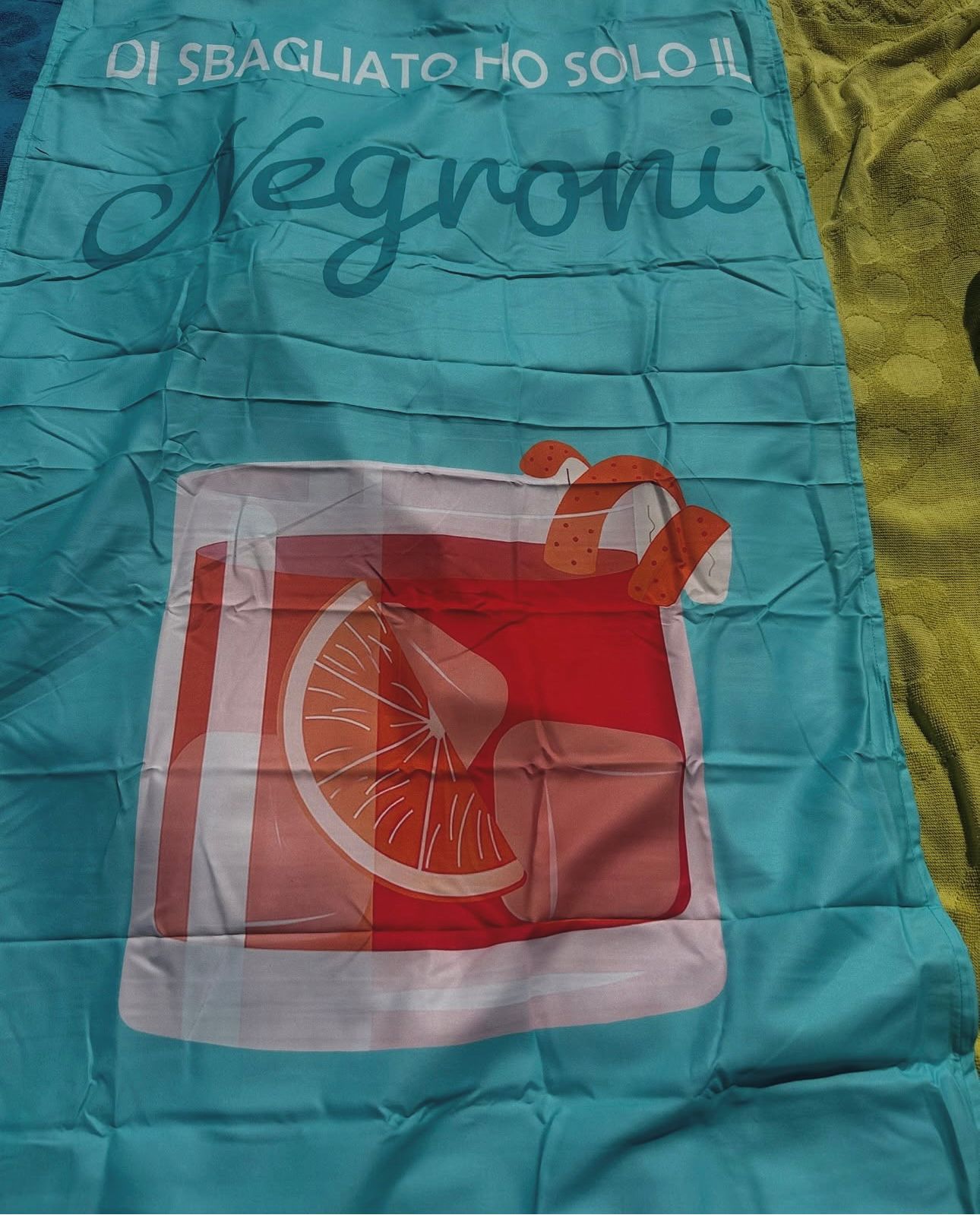Borsa Frigo + Telo Mare 90x170 - “Di sbagliato ho solo il negroni”