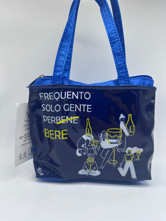 Borsa Termica con Telo Mare 90x170 – Frequento Solo Gente da Bere