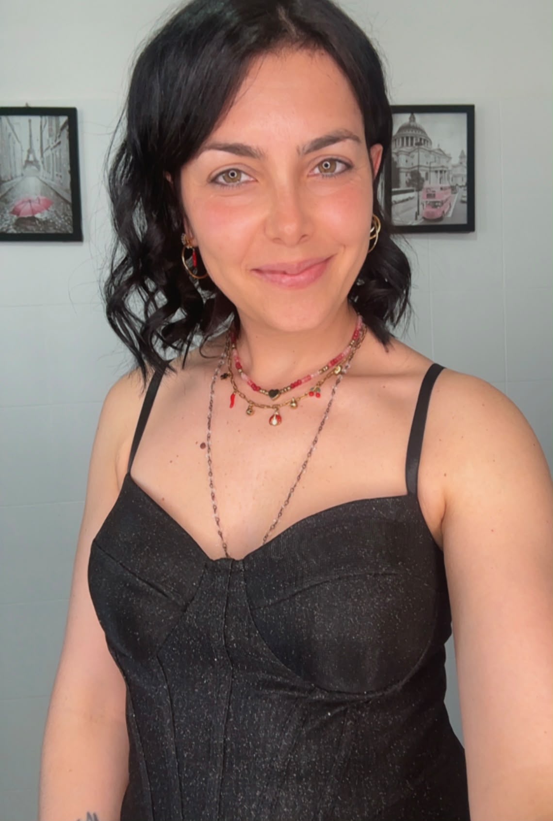 Abito Nero Bustier con Spalline Sottili – Elegante e Versatile | DR-CLYDE SHOP