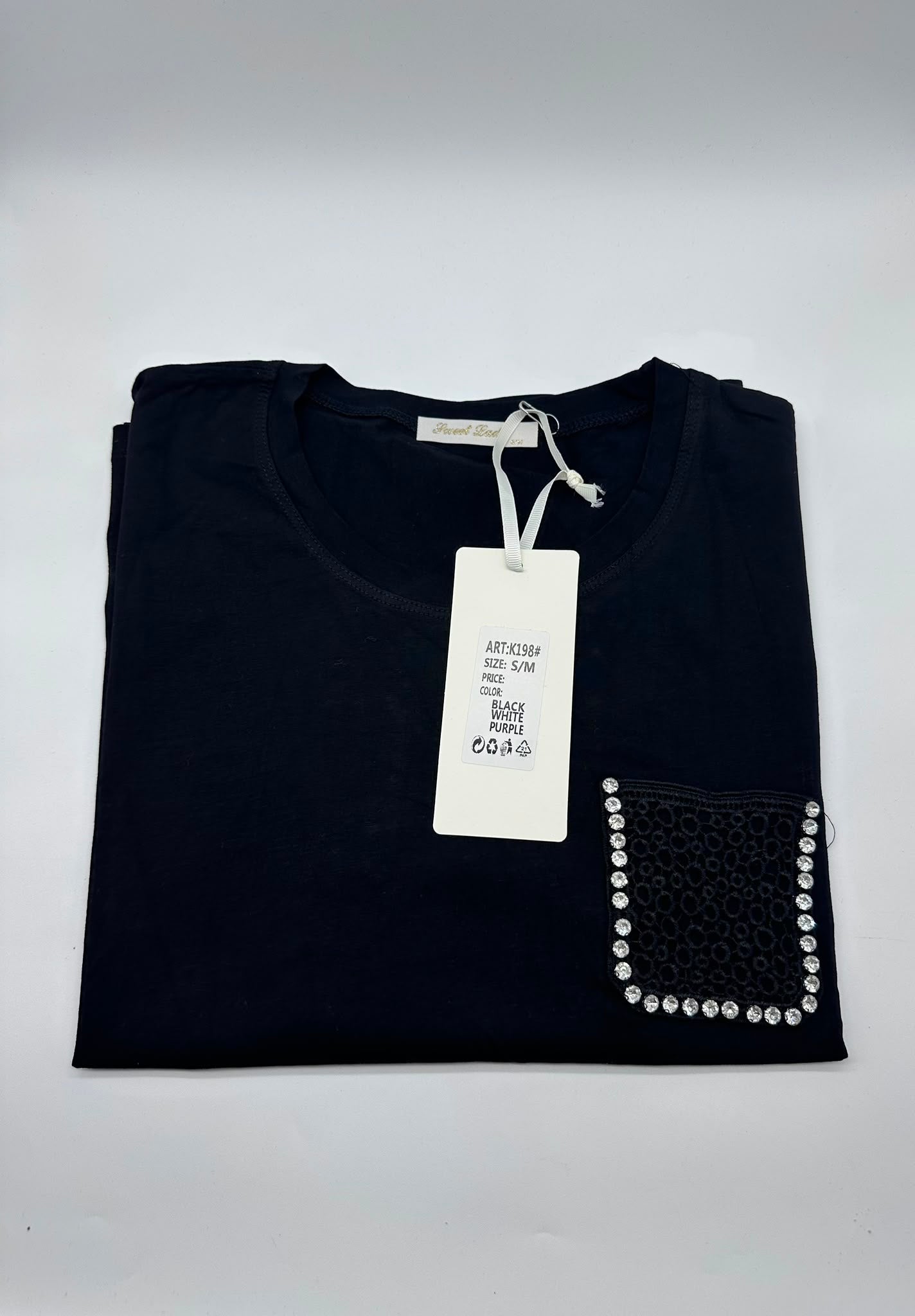 T-Shirt donna con brillantini
