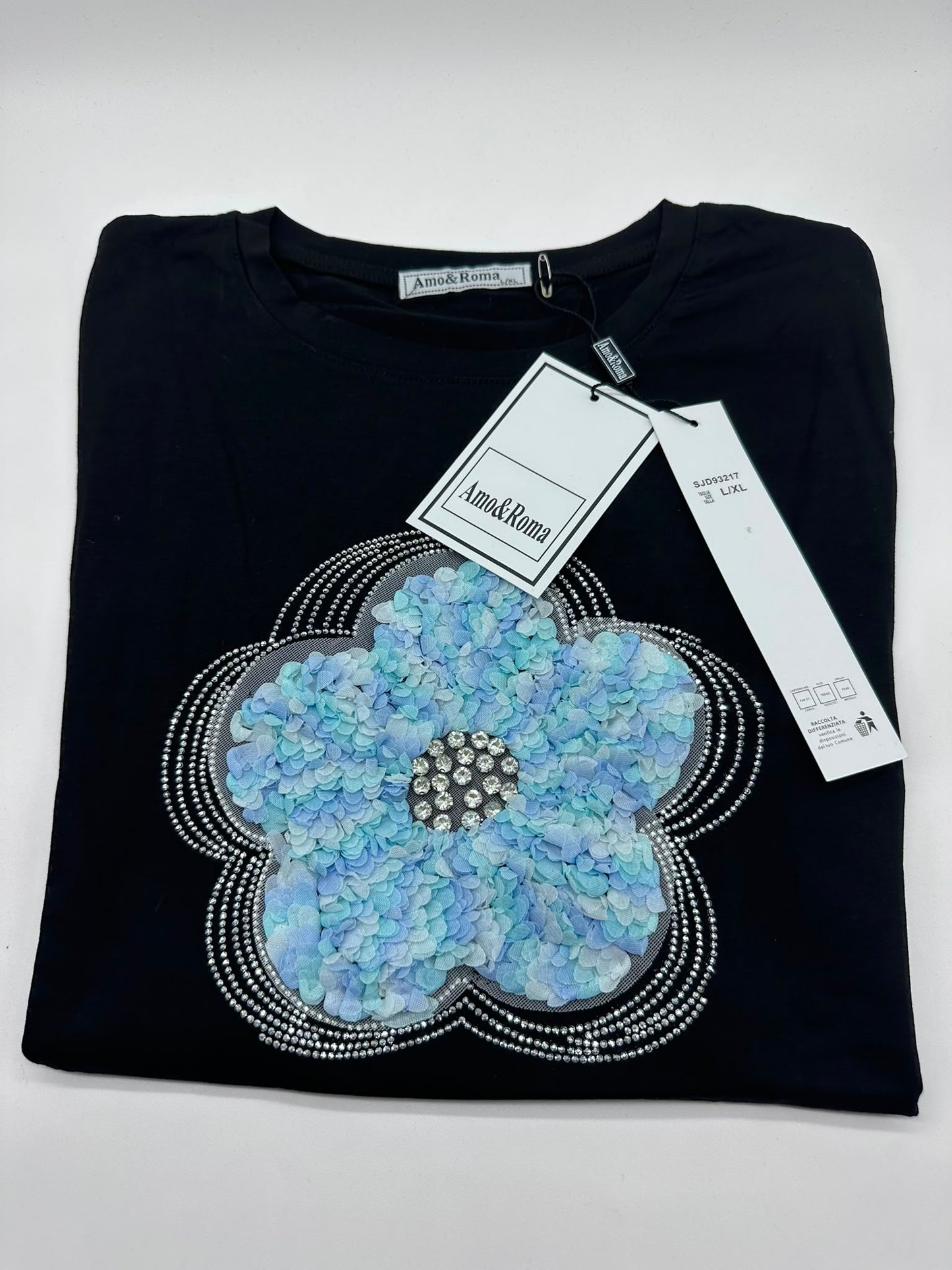 T-Shirt donna con fiore3D