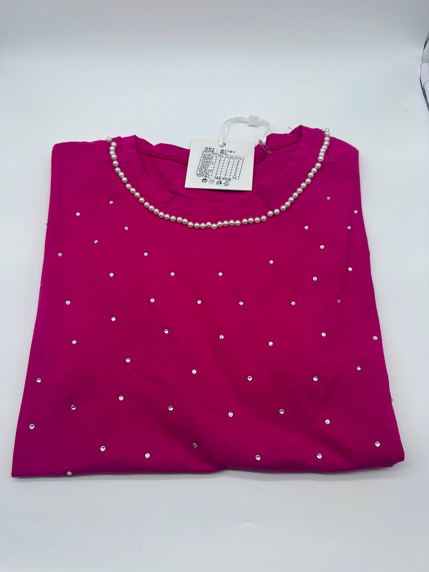 T-Shirt donna con brillantini