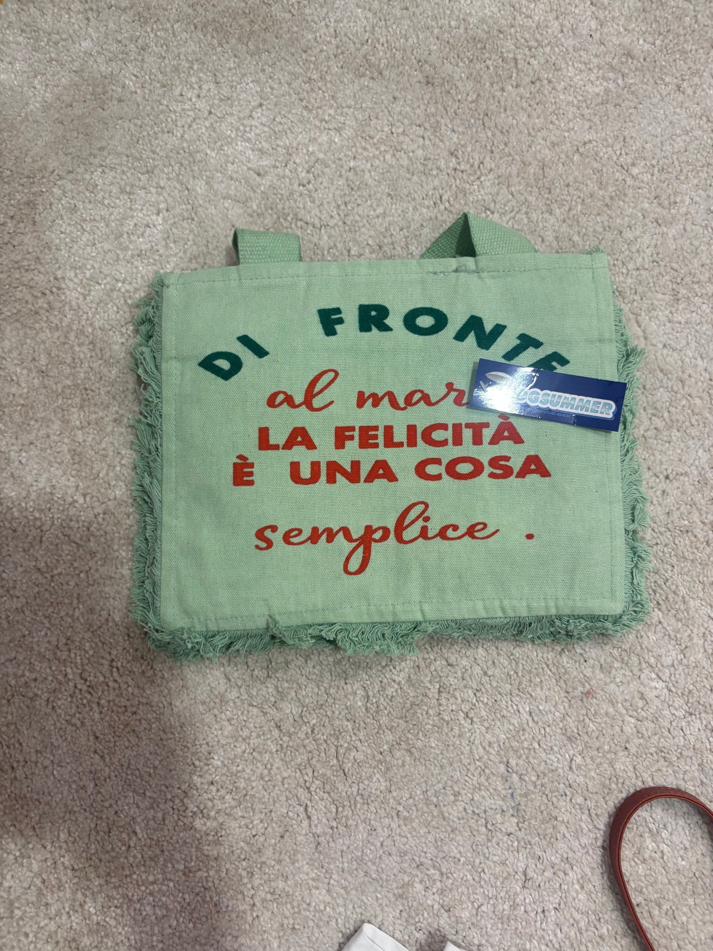 Borsa con telo mare