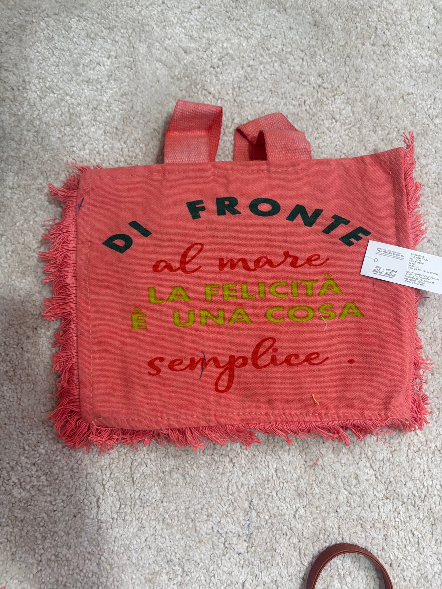 Borsa con telo mare