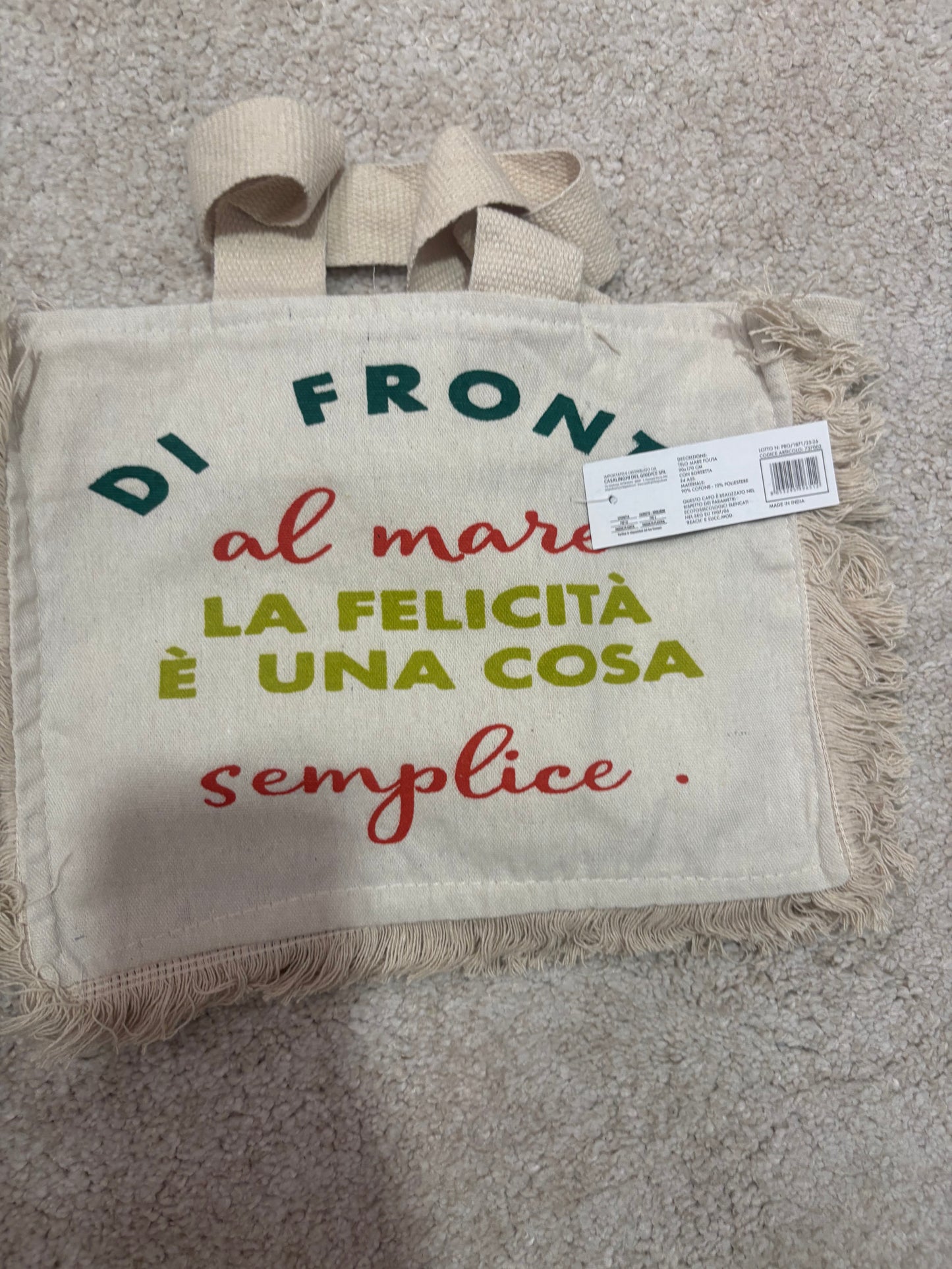 Borsa con telo mare