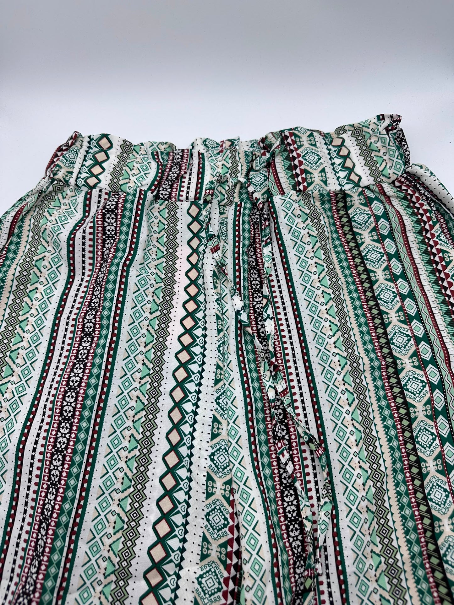 Pantaloni Palazzo Stampa Etnica – Vita Elastica, Vestibilità Fluida