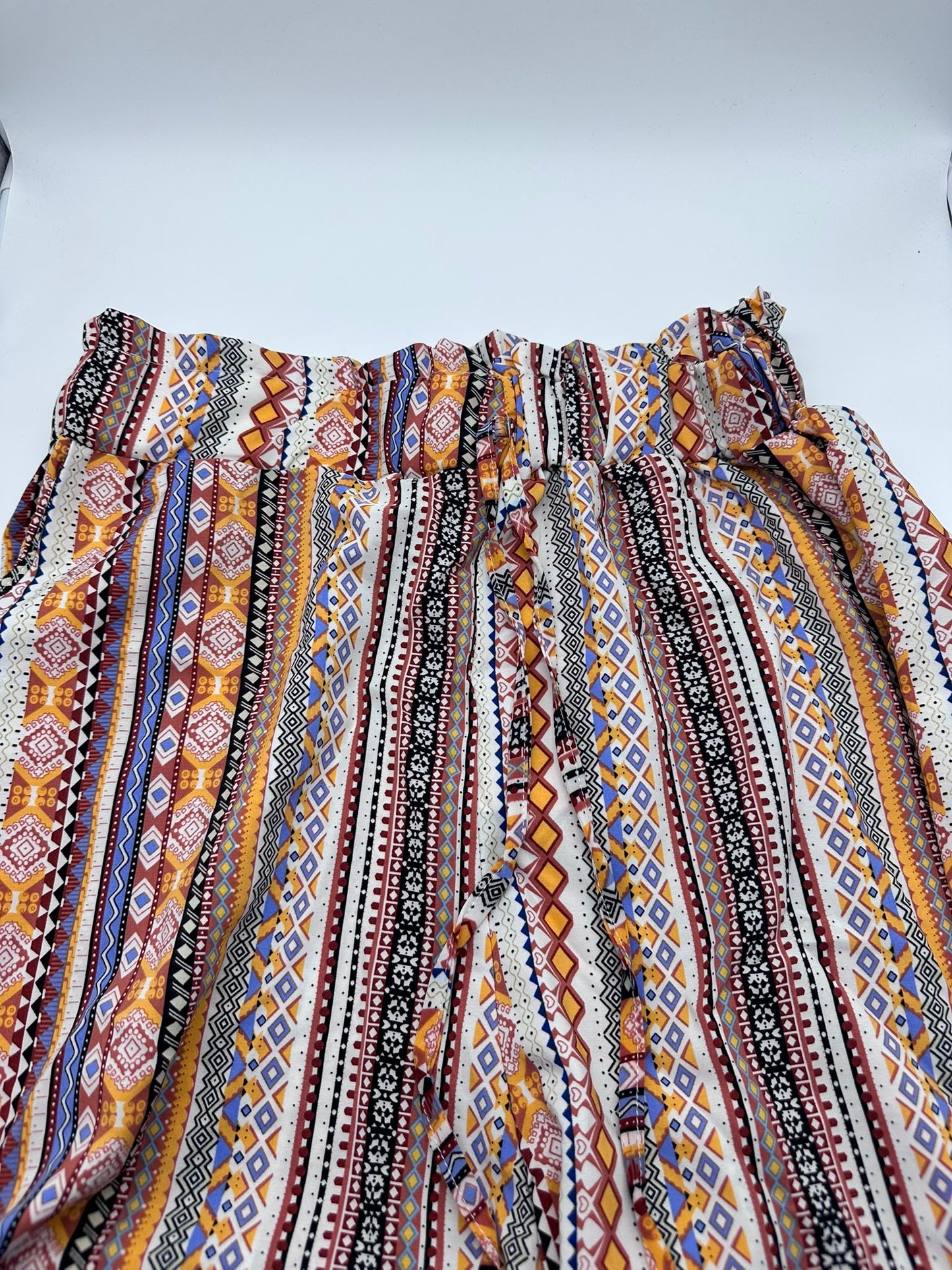 Pantaloni Palazzo Stampa Etnica – Vita Elastica, Vestibilità Fluida
