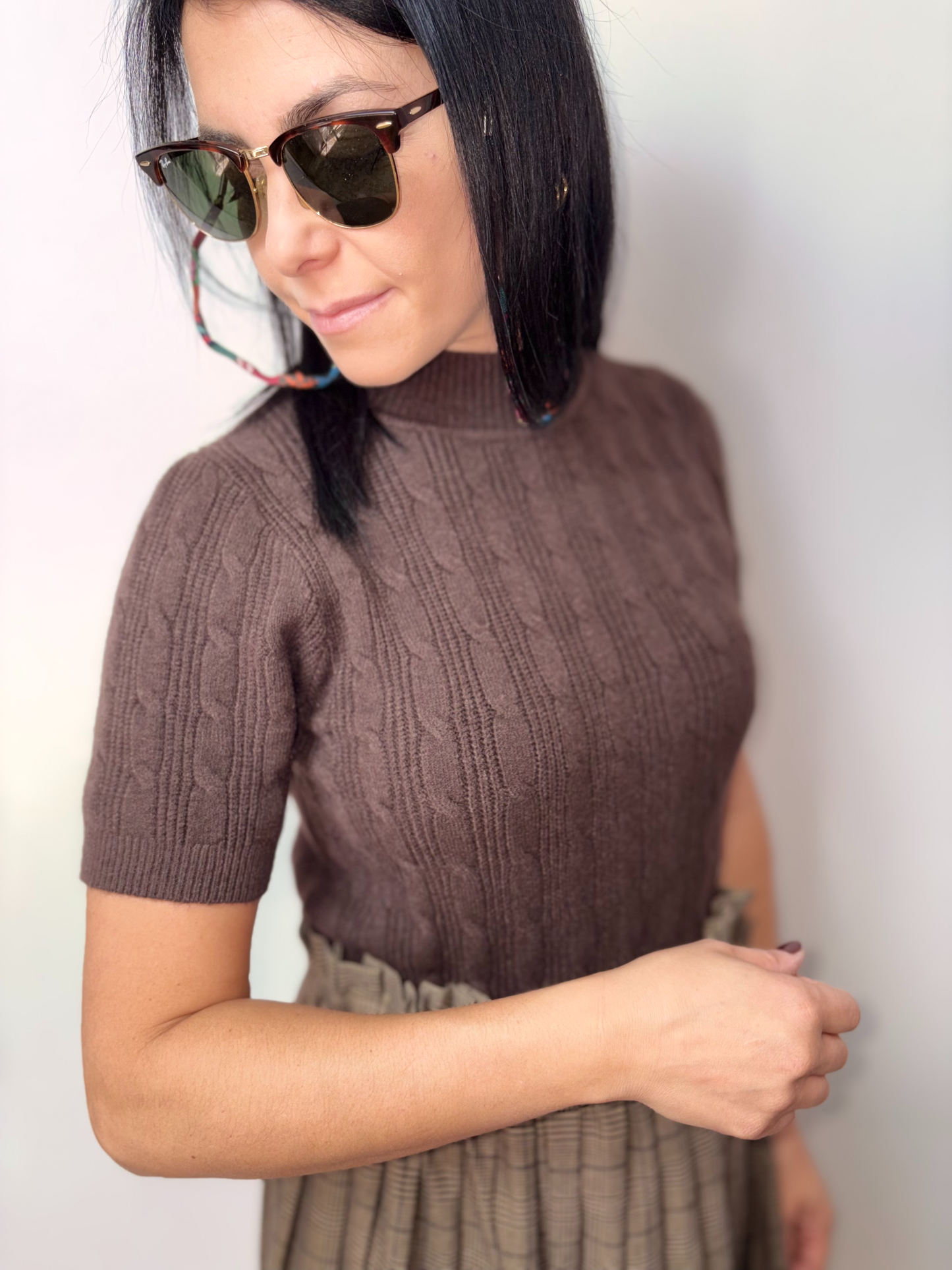 Maglia a Collo Alto Bordeaux - Eleganza Raffinata