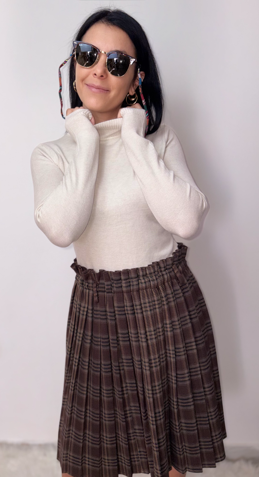 Gonna Midi a Quadri - Eleganza Vintage Moderna